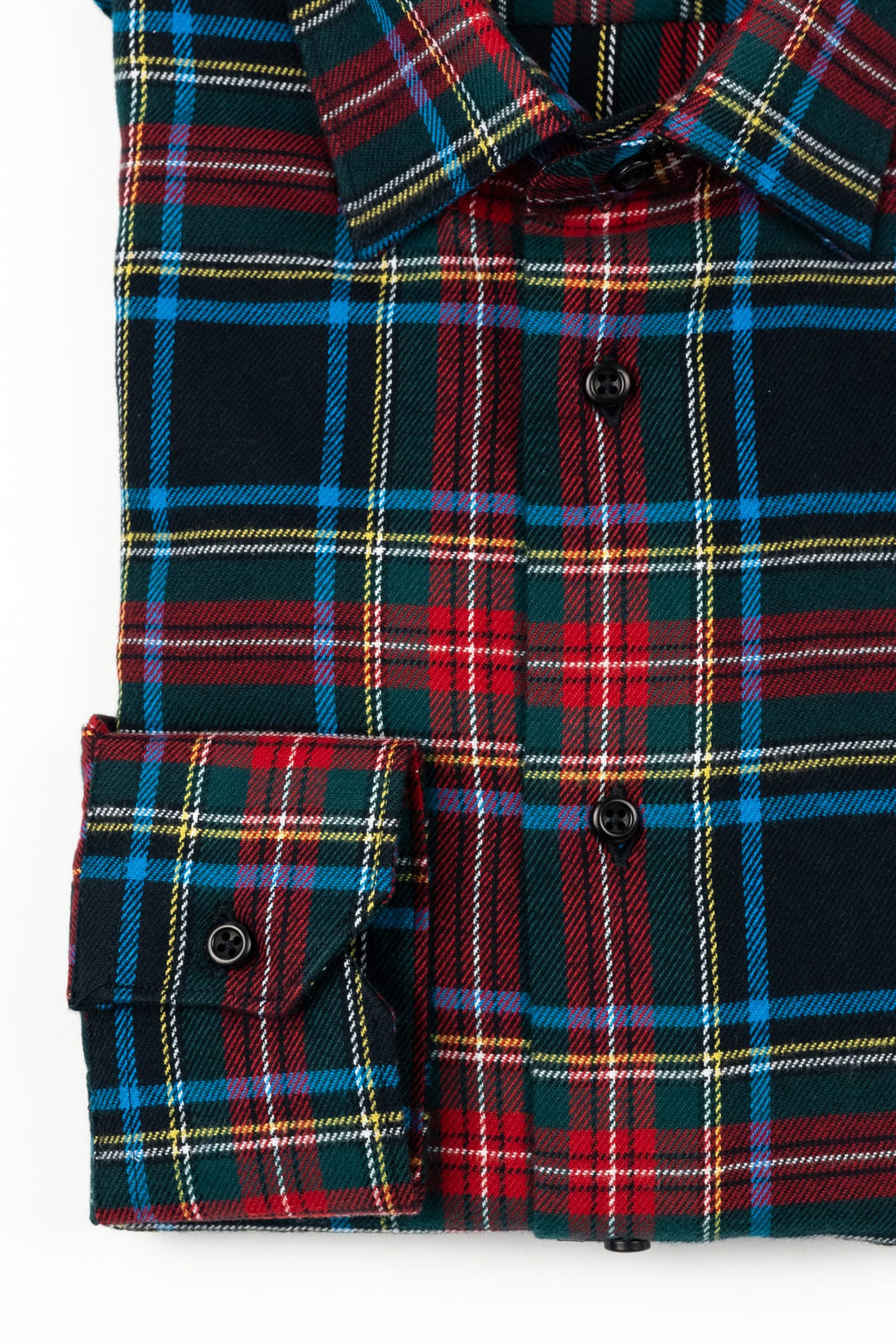 (product) Camasa barbati bumbac in carouri verde-rosu slim fit Cms04vr