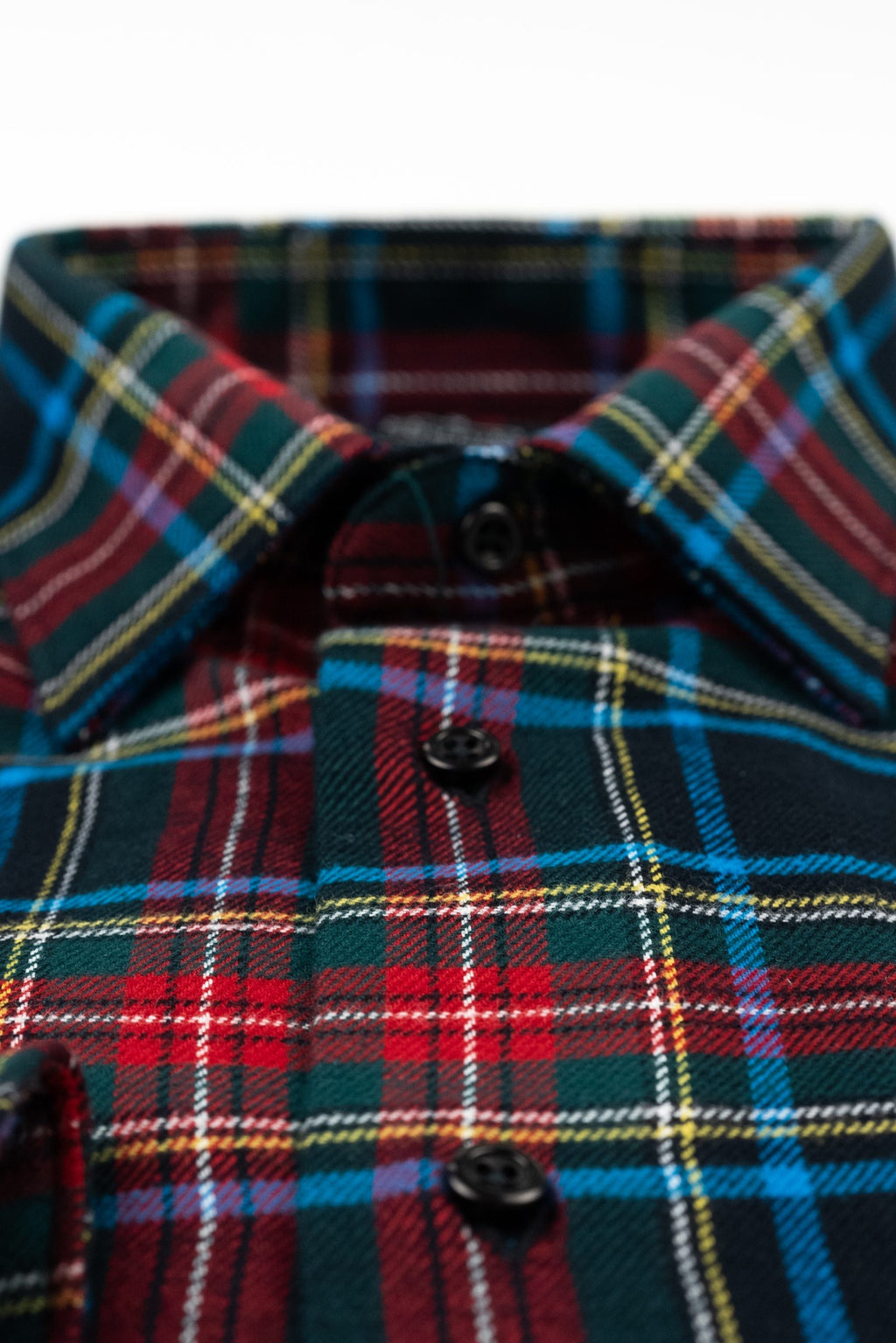 (product) Camasa barbati bumbac in carouri verde-rosu slim fit Cms04vr