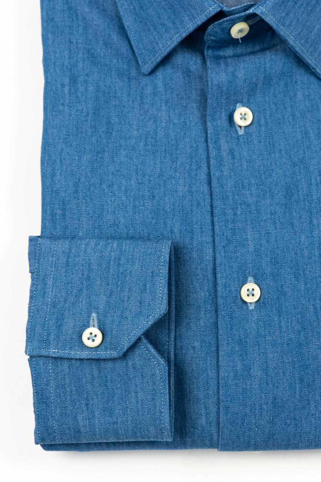 (product) Camasa barbati bumbac bleu denim slim fit Cms01bd