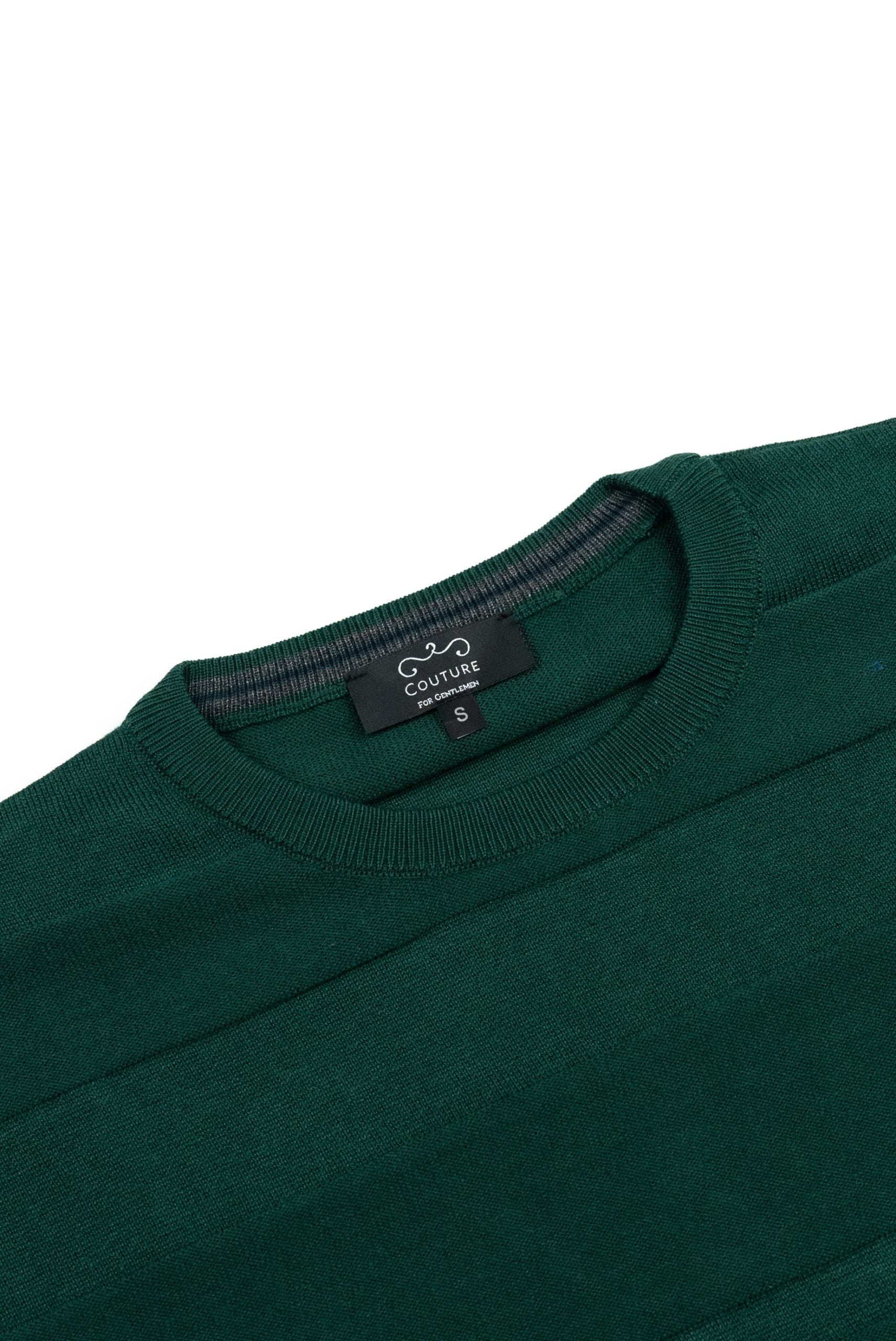 (product) Pulover Barbati Verde Model Guler Baza PLV007