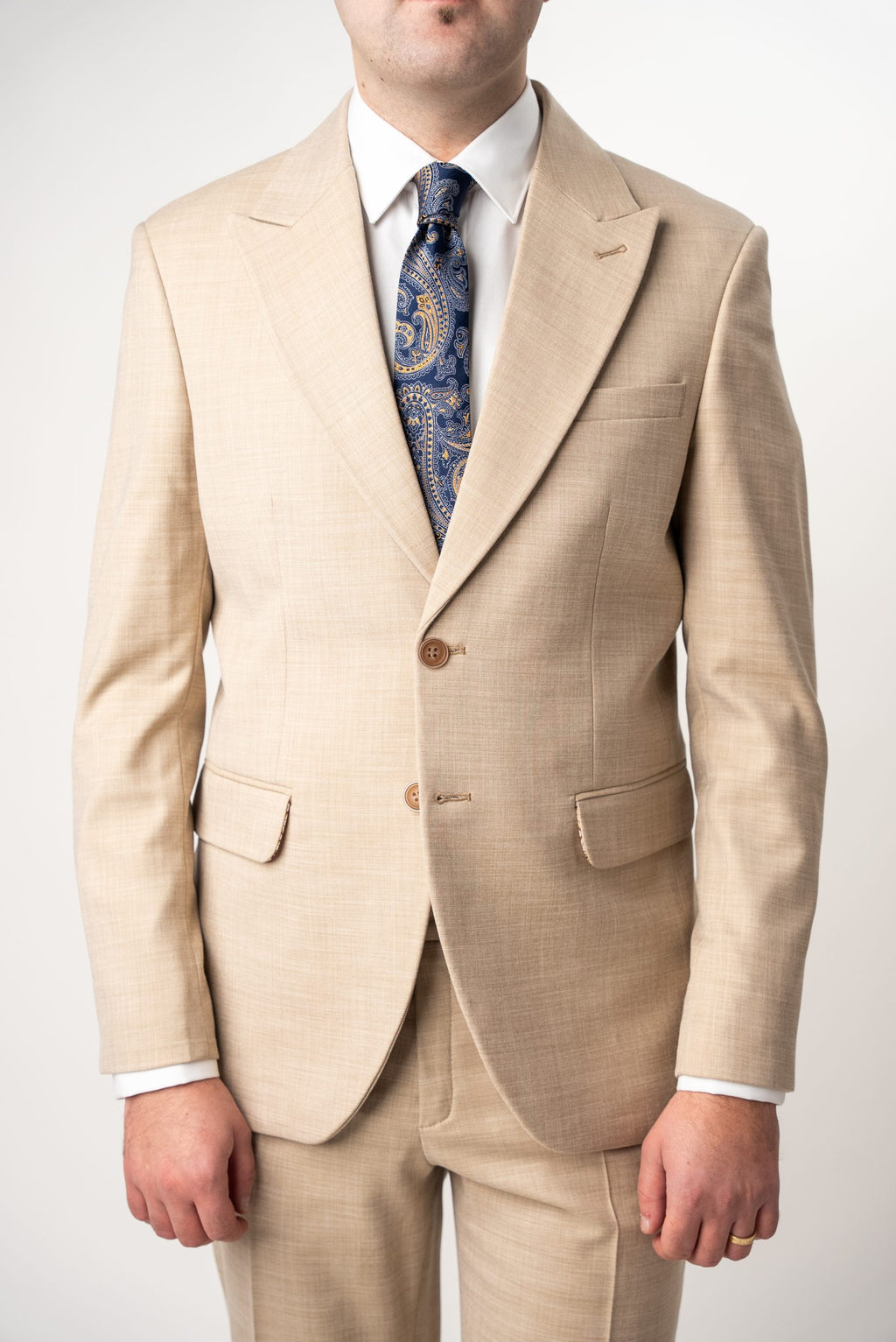 (product) Costum Barbati Crem Tailored Fit Cfg309