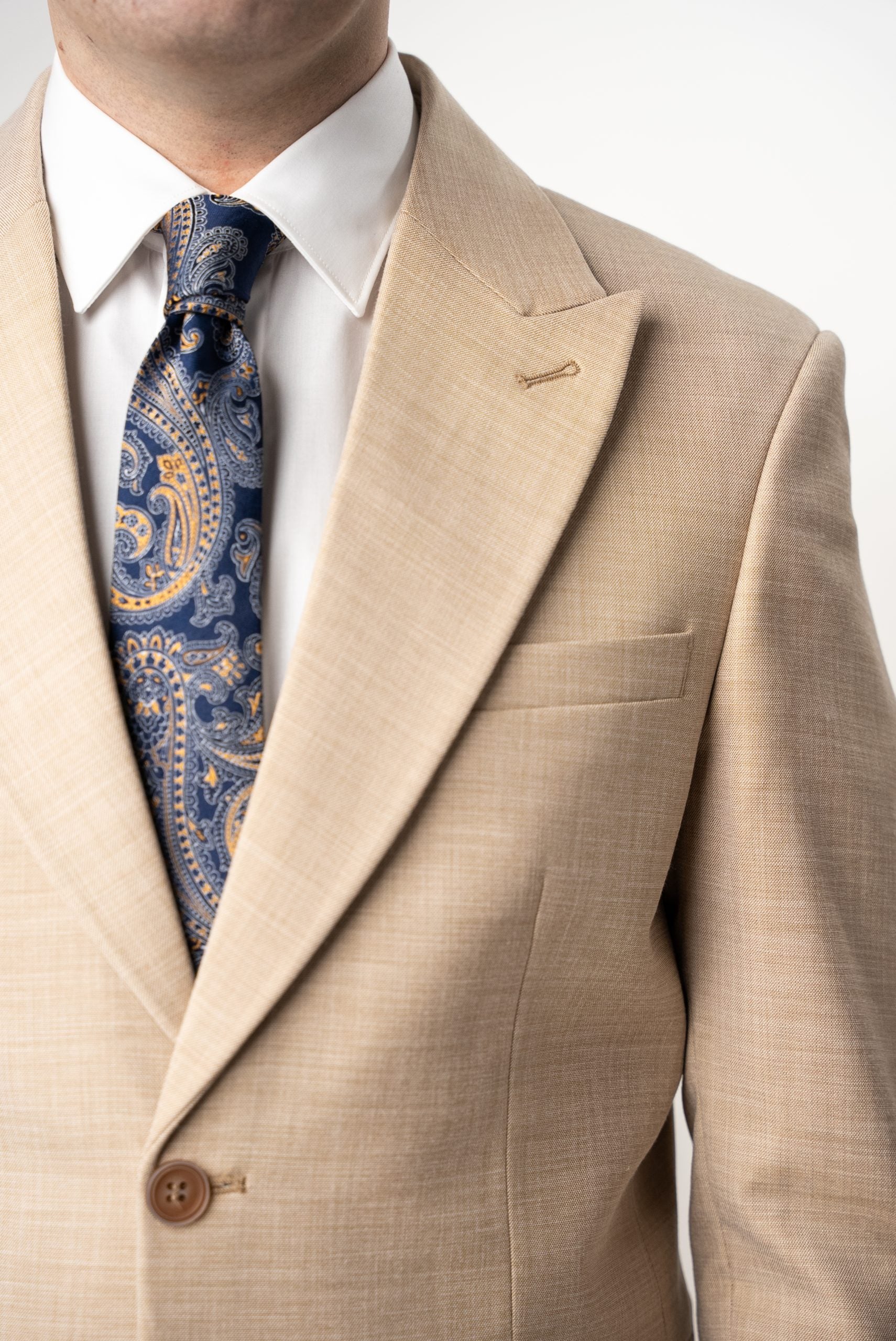 (product) Costum Barbati Crem Tailored Fit Cfg309