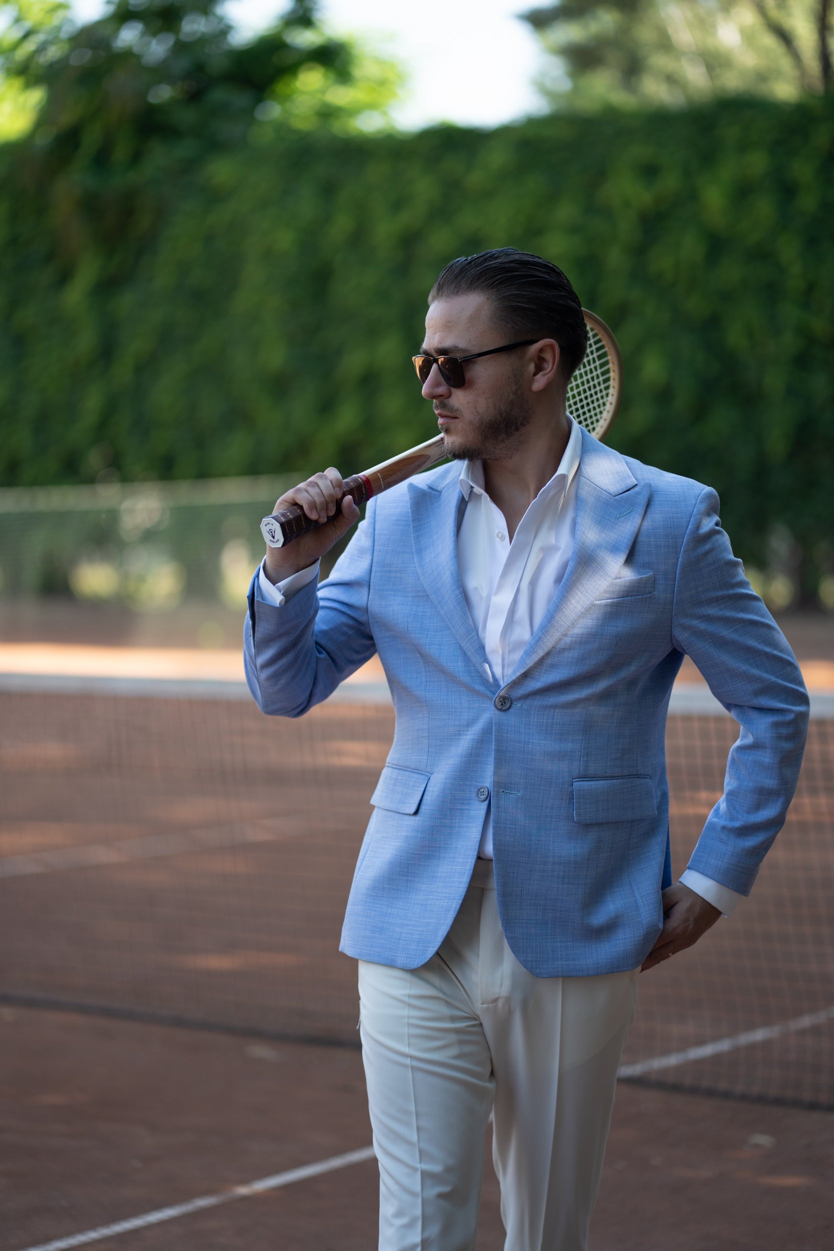 Tinuta Solaro albastru deschis Tailored Fit Cfg308T