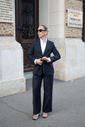 Costum business dama bleumarin