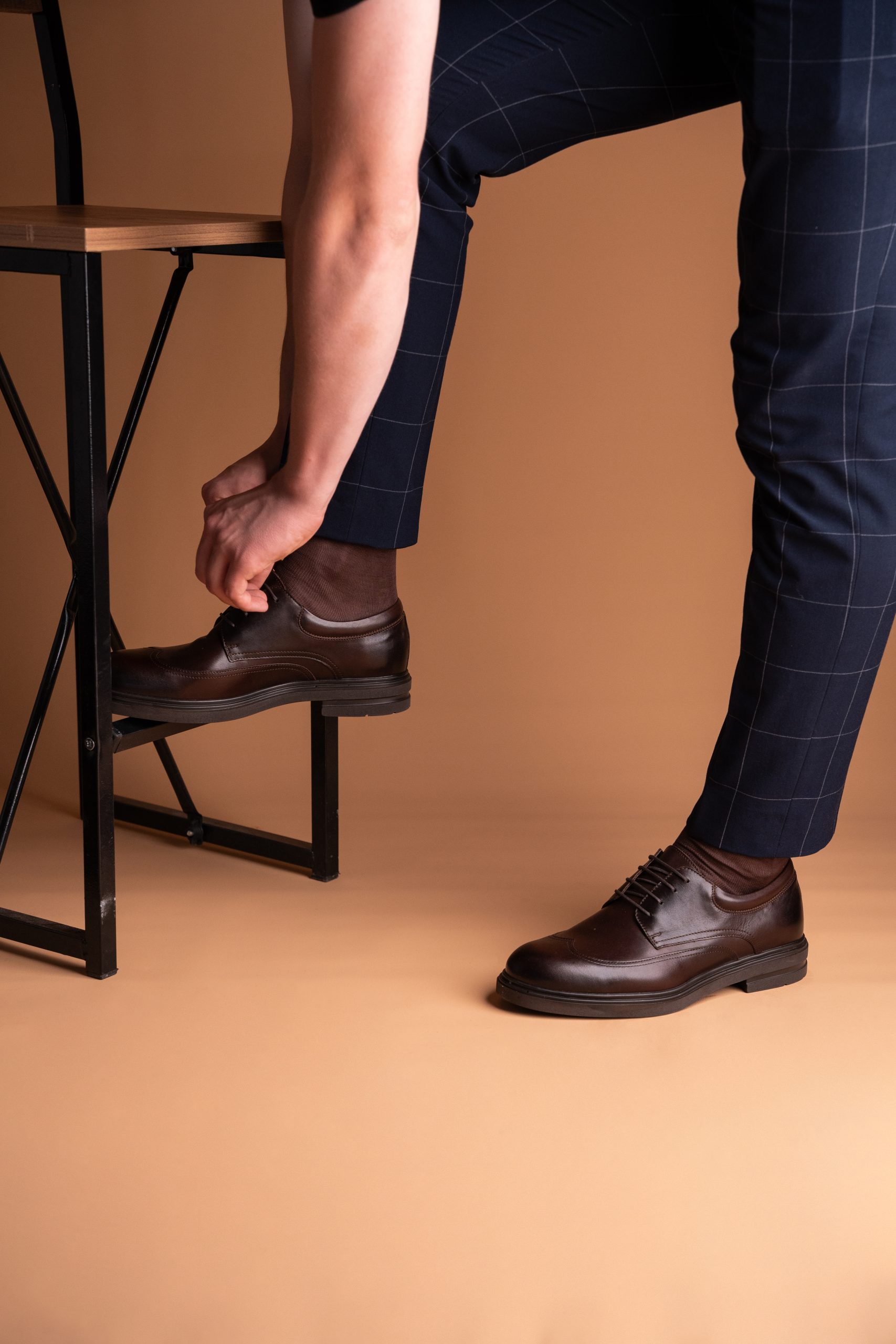 (product) Pantofi Bărbați din piele naturală, Mogano Box, Cfgp657mb