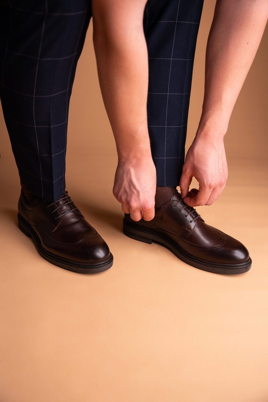 (product) Pantofi Bărbați din piele naturală, Mogano Box, Cfgp657mb