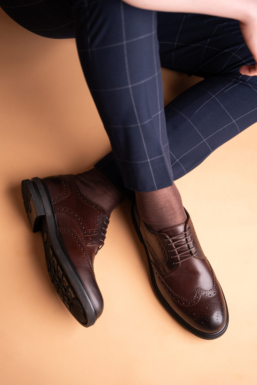 (product) Pantofi Bărbați din piele naturală, Mogano Cfgp996mb