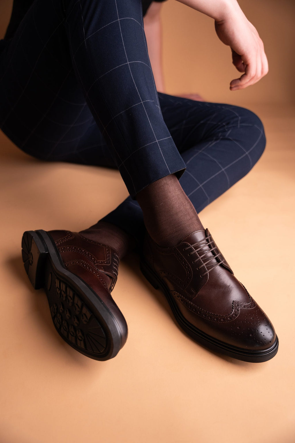 (product) Pantofi Bărbați din piele naturală, Mogano Cfgp996mb