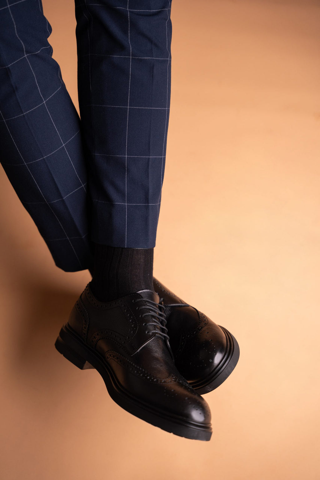 (product) Pantofi Bărbați din piele naturală, Negru Cfgp996nb