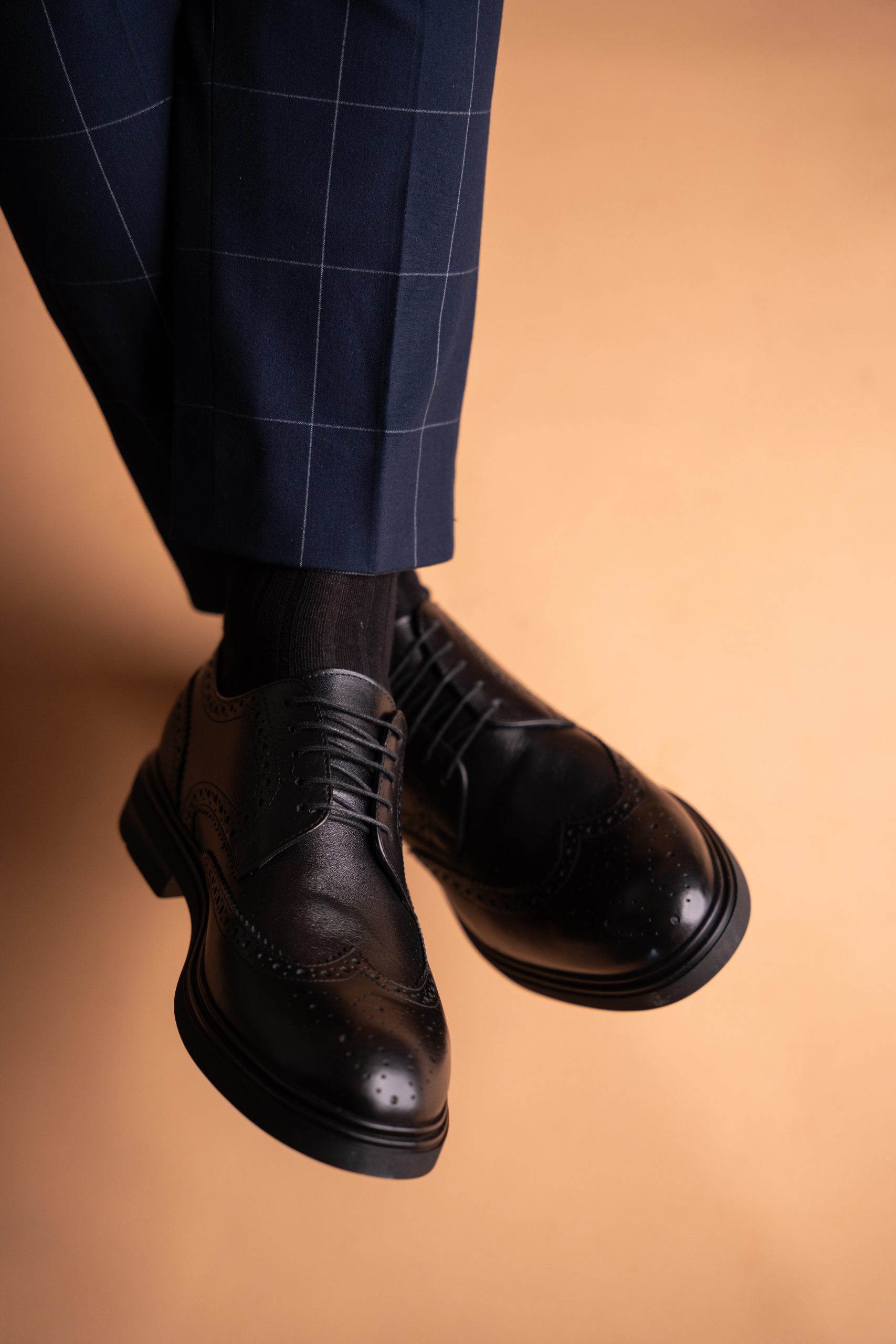 (product) Pantofi Bărbați din piele naturală, Negru Cfgp996nb