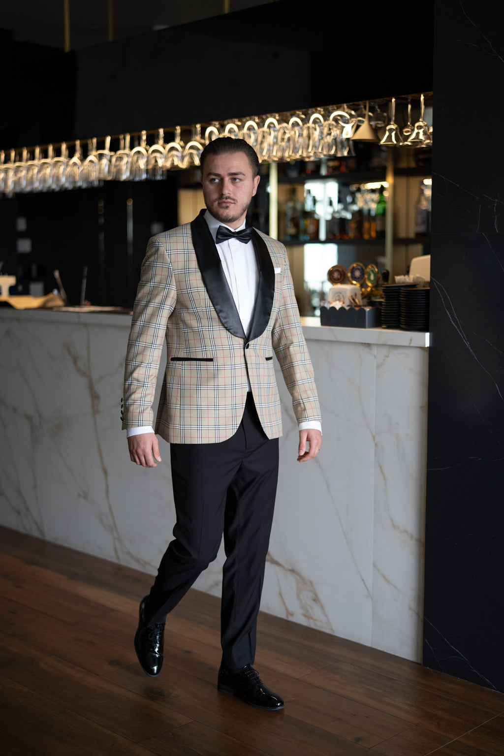 Costum barbati cocktail rever sal