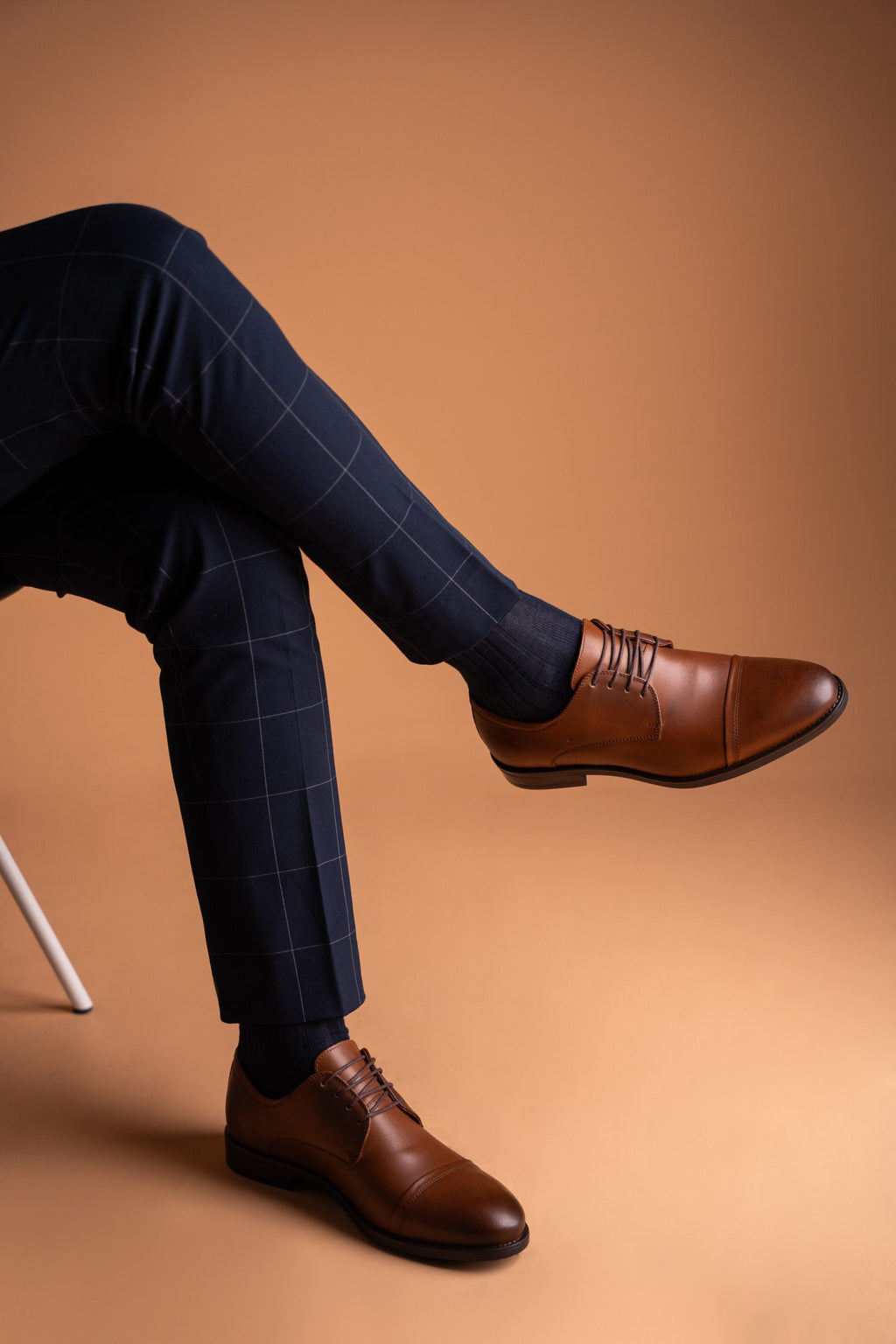 (product) Pantofi Bărbați din piele naturală, Cognac Cfgp665cb