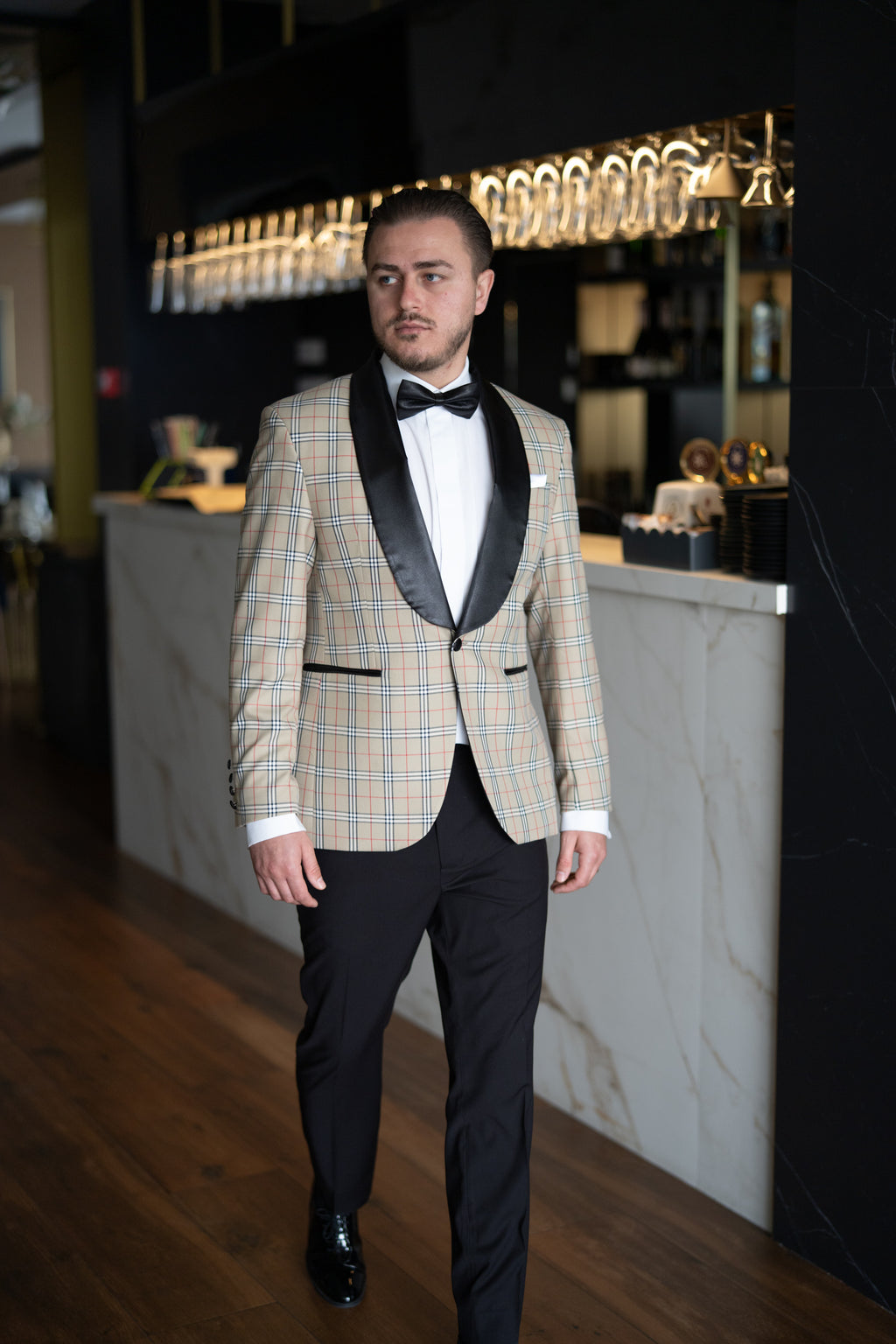 Costum barbati cocktail rever sal