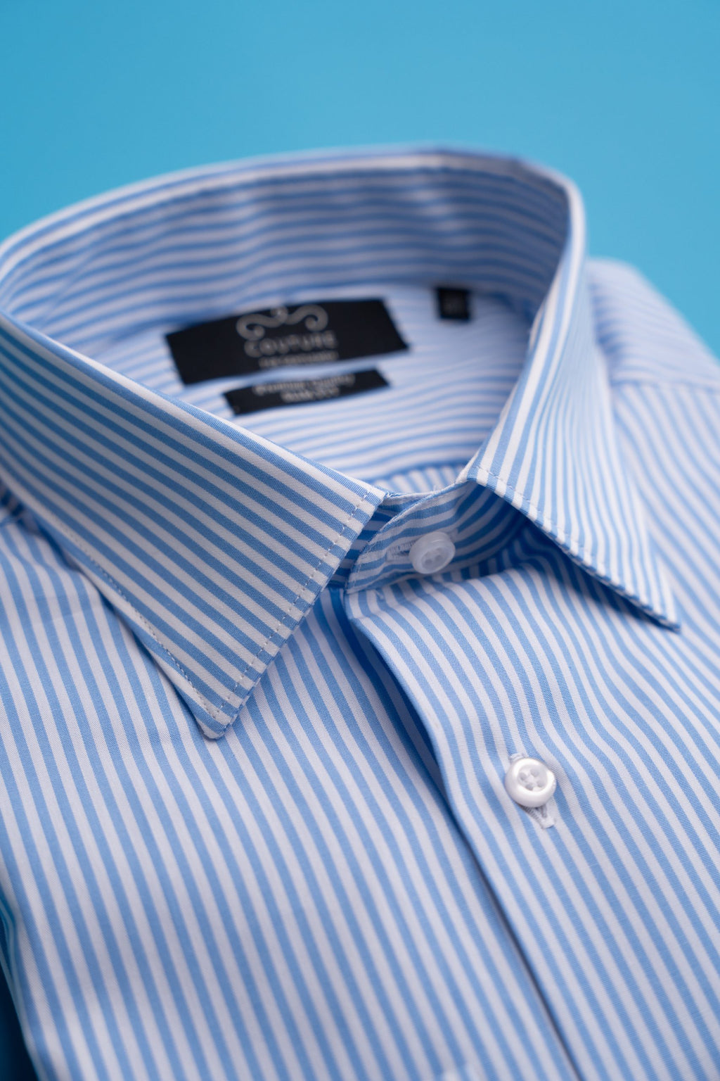 Camasa bleu in dungi