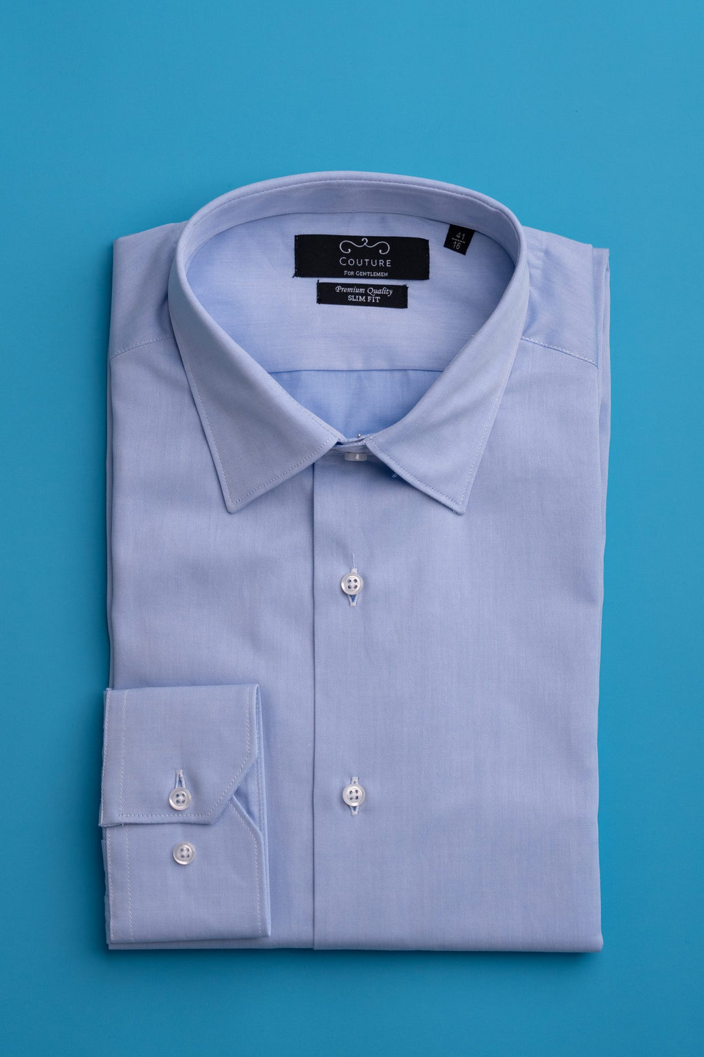 (product) Camasa blue, bumbac blu, slim fit Cms01blu