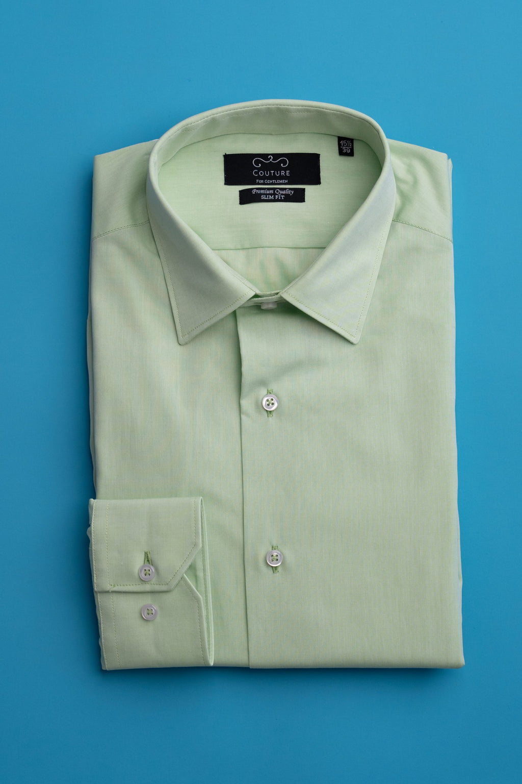(product) Camasa verde menta slim fit Cms01vm
