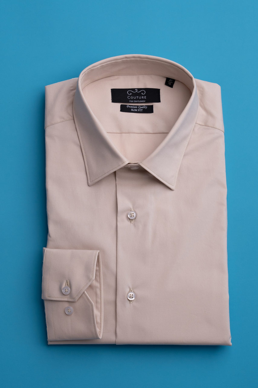 (product) Camasa crem champagne slim fit cms01cch