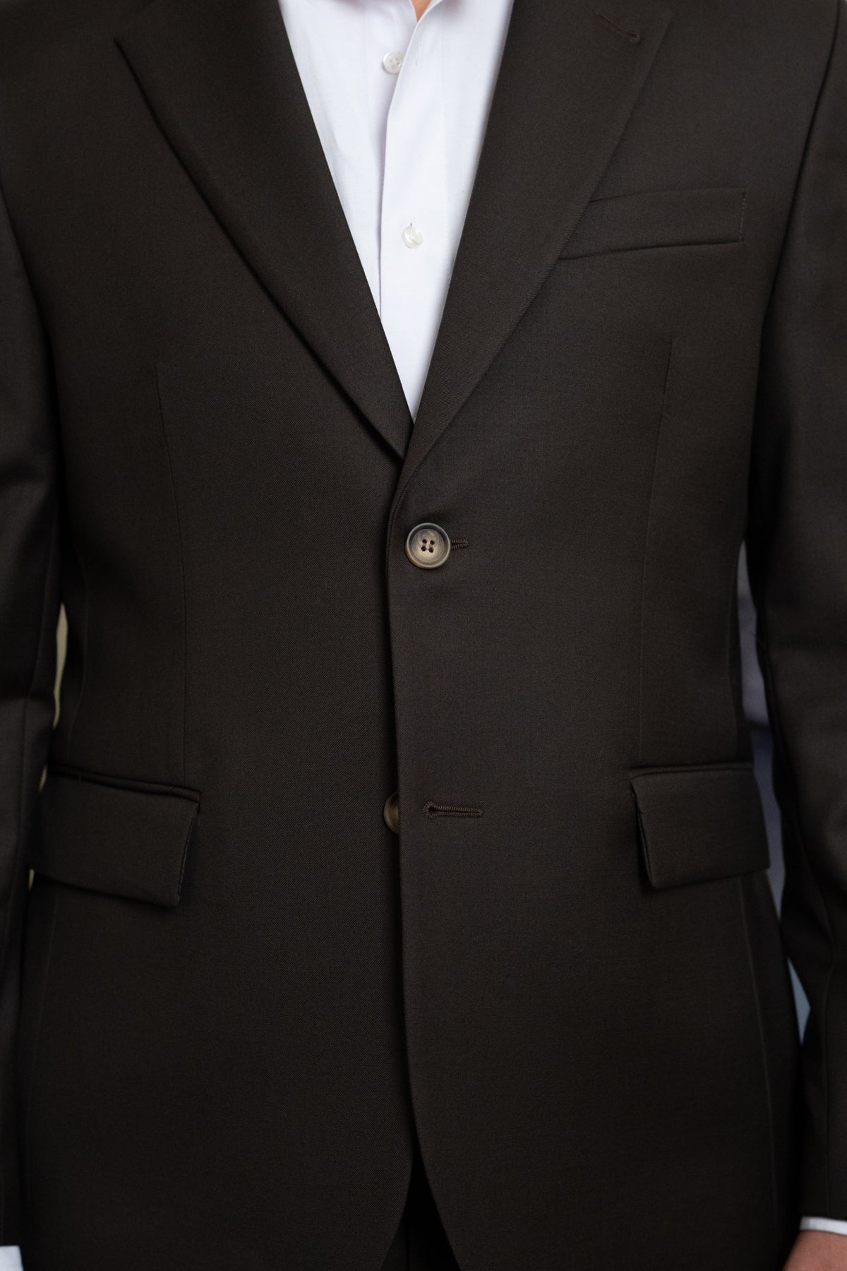 Costum barbati maro inchis 100% lana Vitale Barberis Canonico
