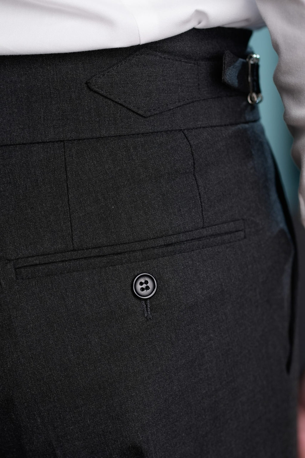 Italian Style Anthracite Gray Gurkha Pants CFGK012