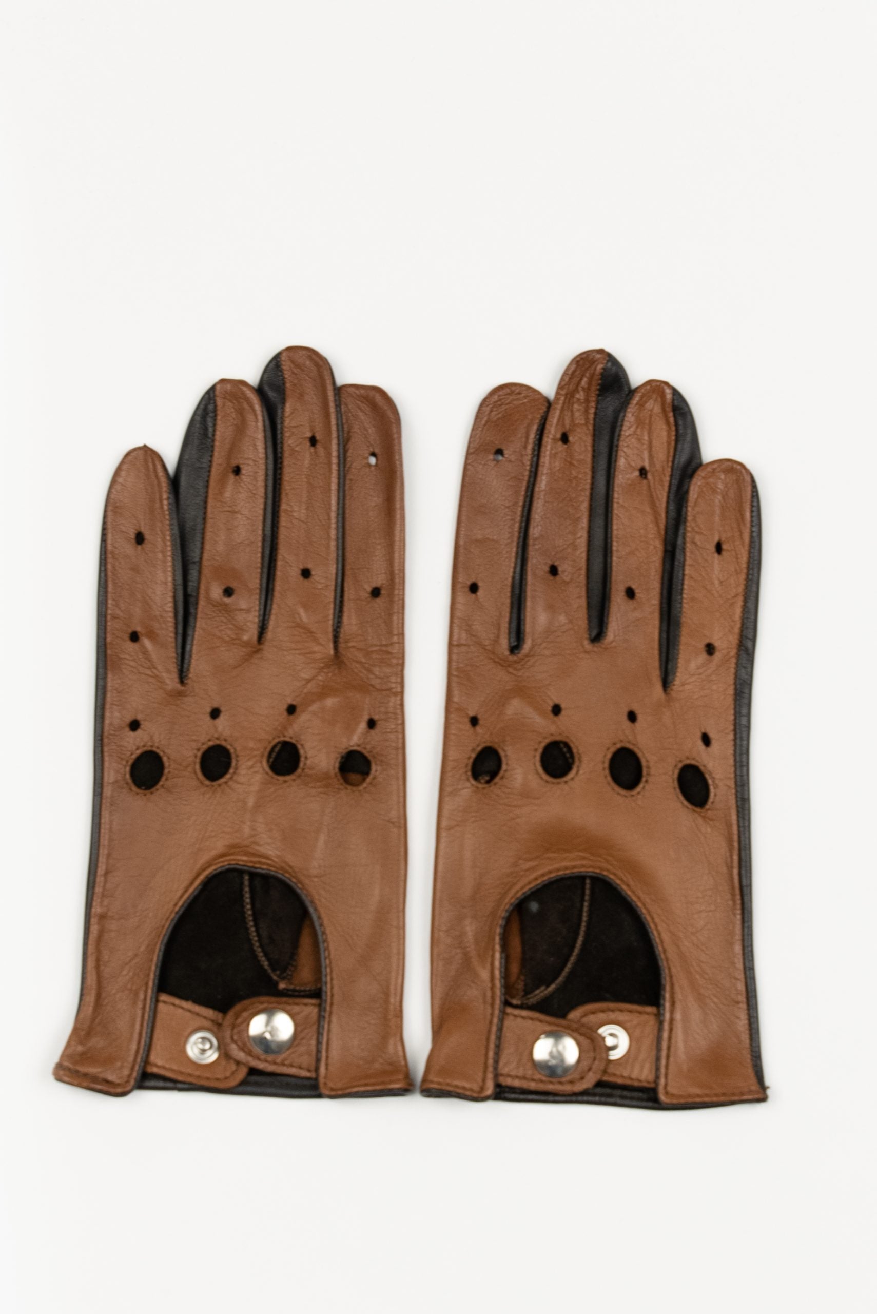 (product) Manusi maro din piele naturala, pentru condus, Ctram001