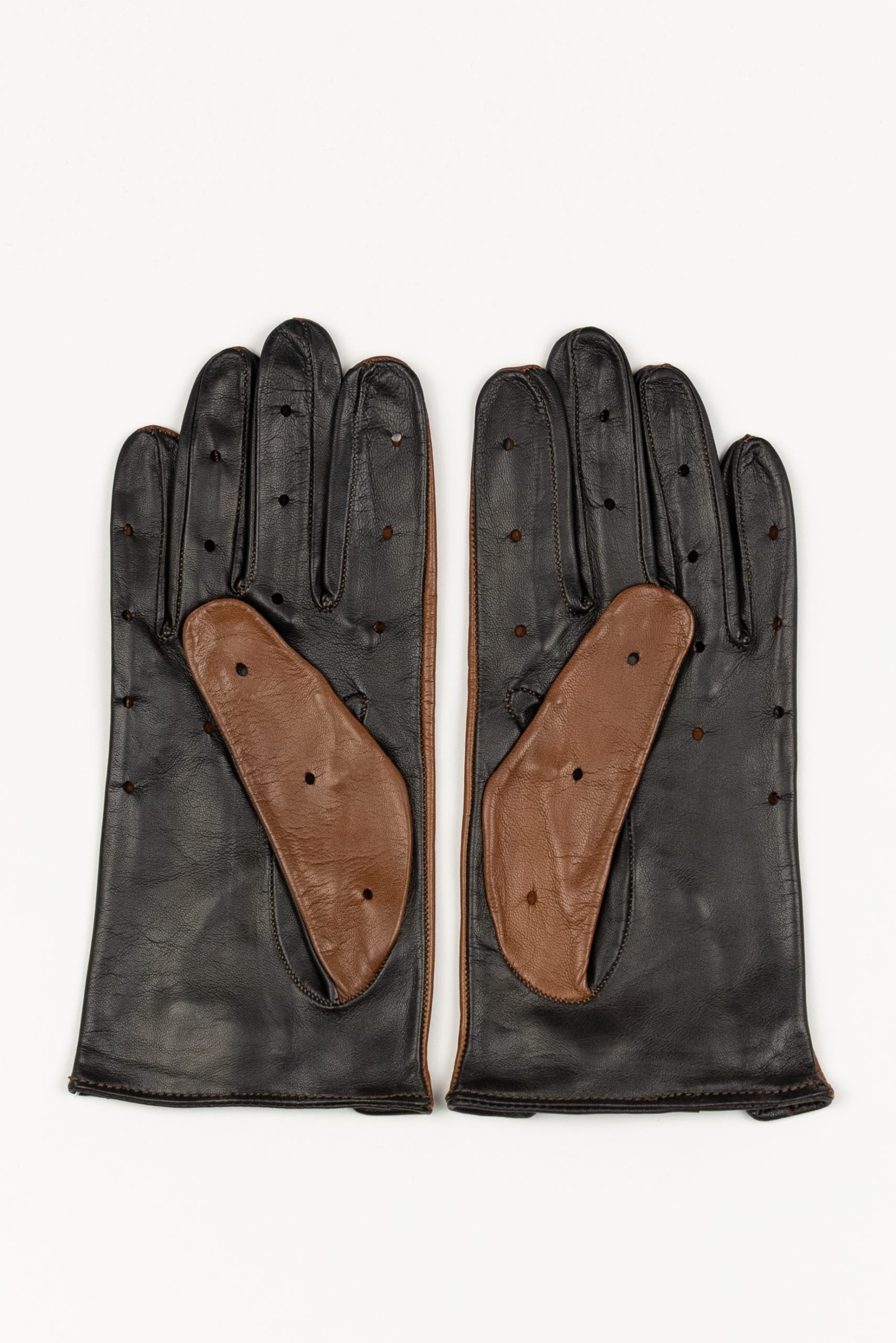 (product) Manusi maro din piele naturala, pentru condus, Ctram001