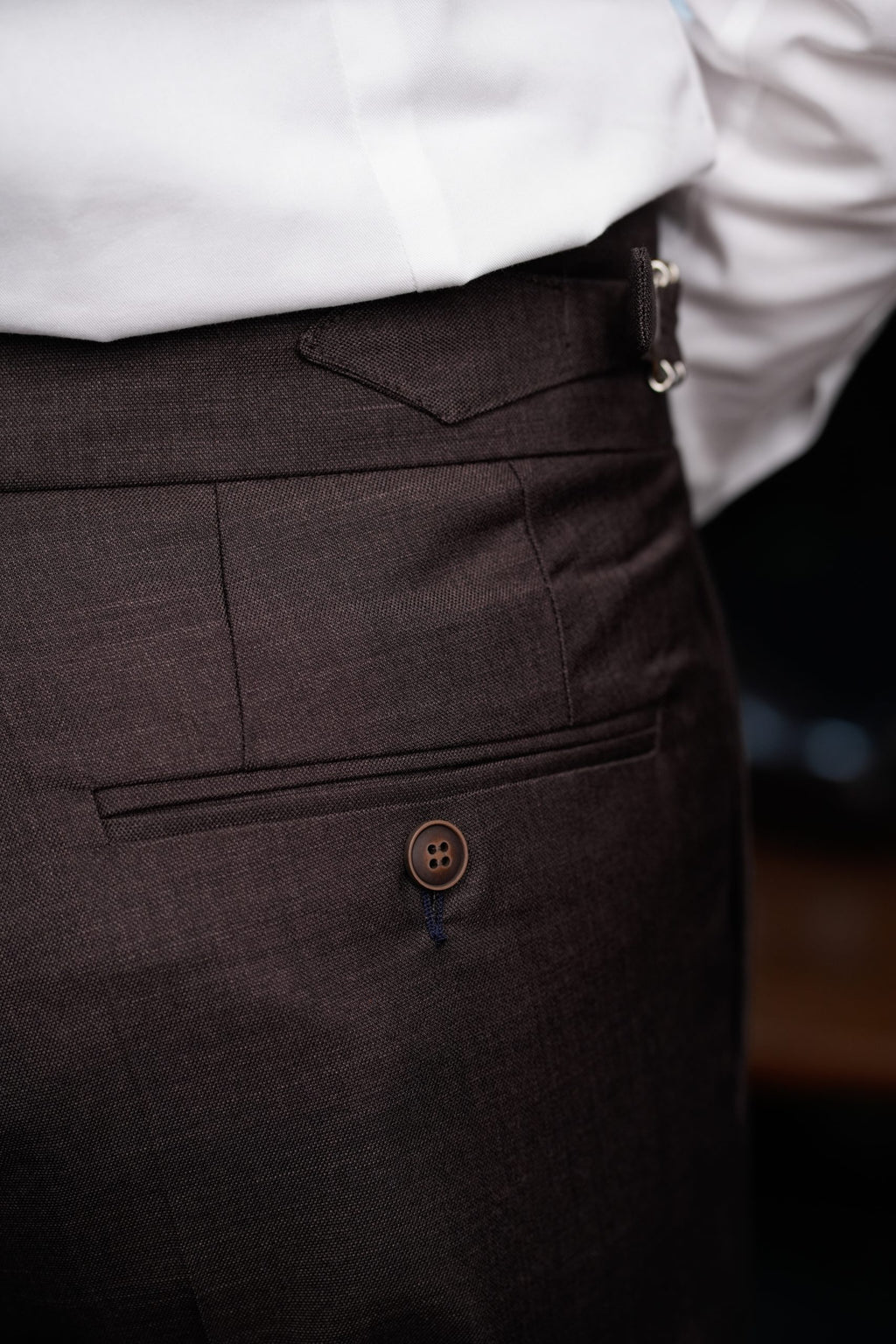 Chocolate Brown Gurkha Italian Style Pants CFGK009