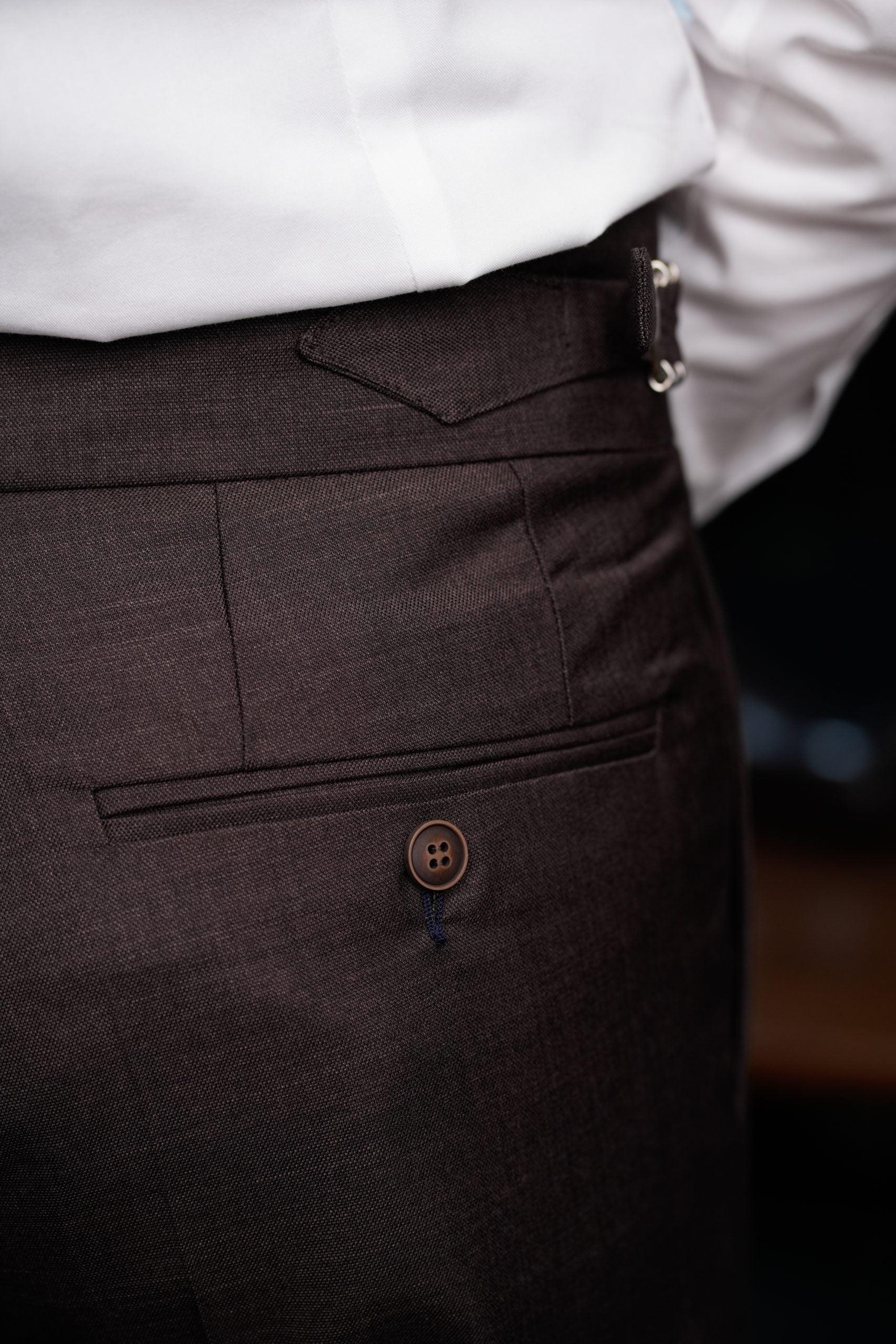 Chocolate Brown Gurkha Italian Style Pants CFGK009