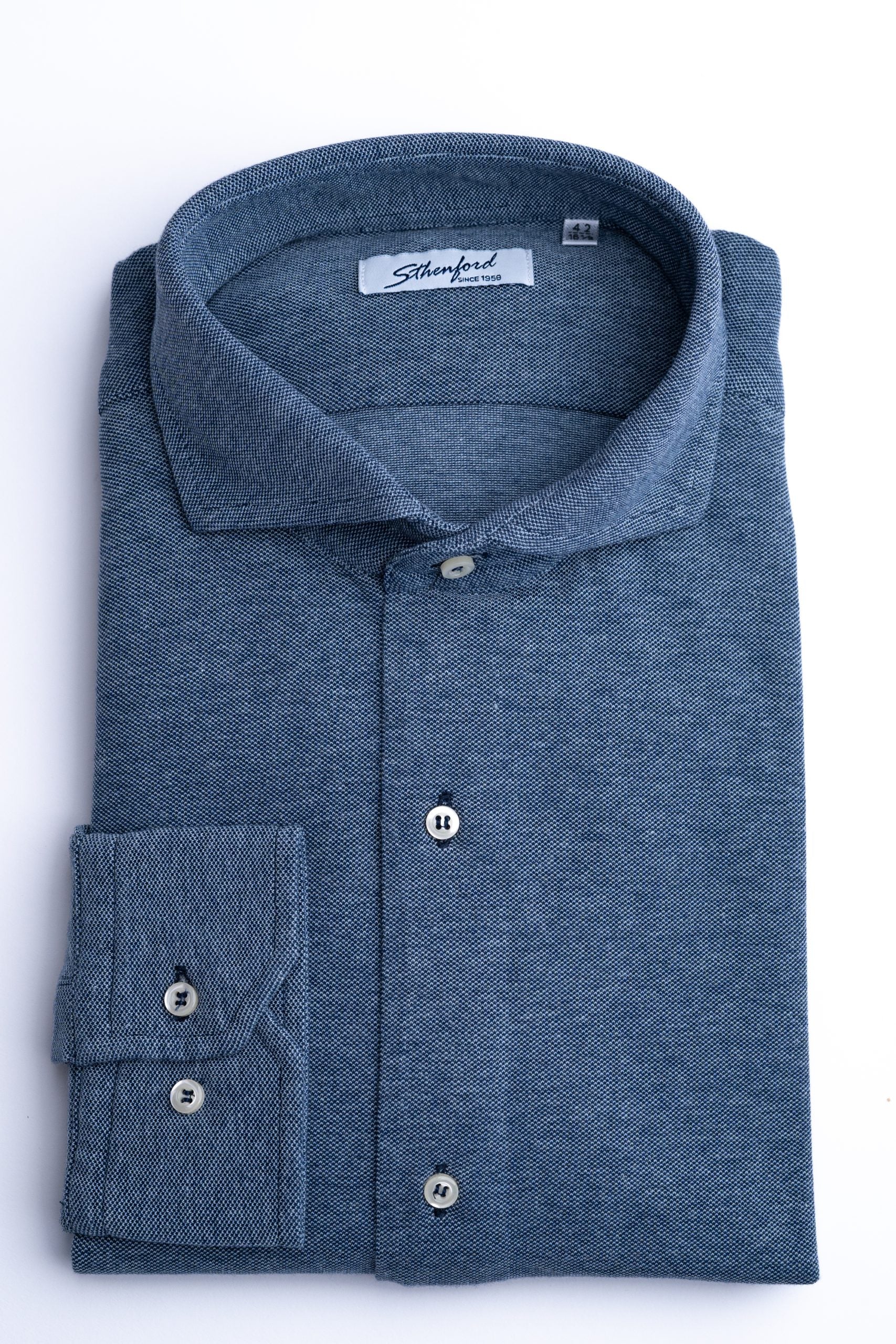 Camasa barbati albastra cenusiu