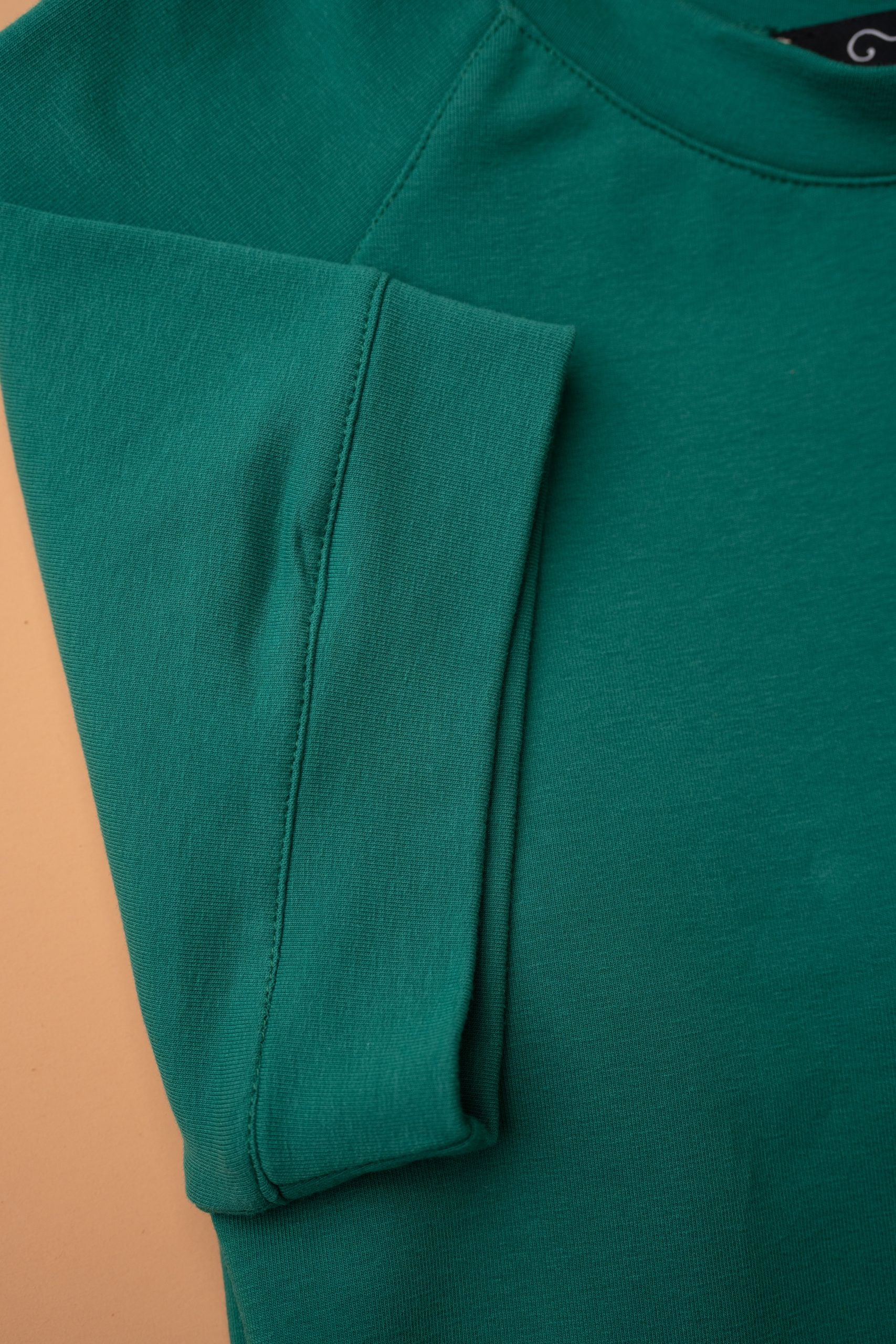 (product) Tricou verde smarald bumbac confort fit Cfgtr007