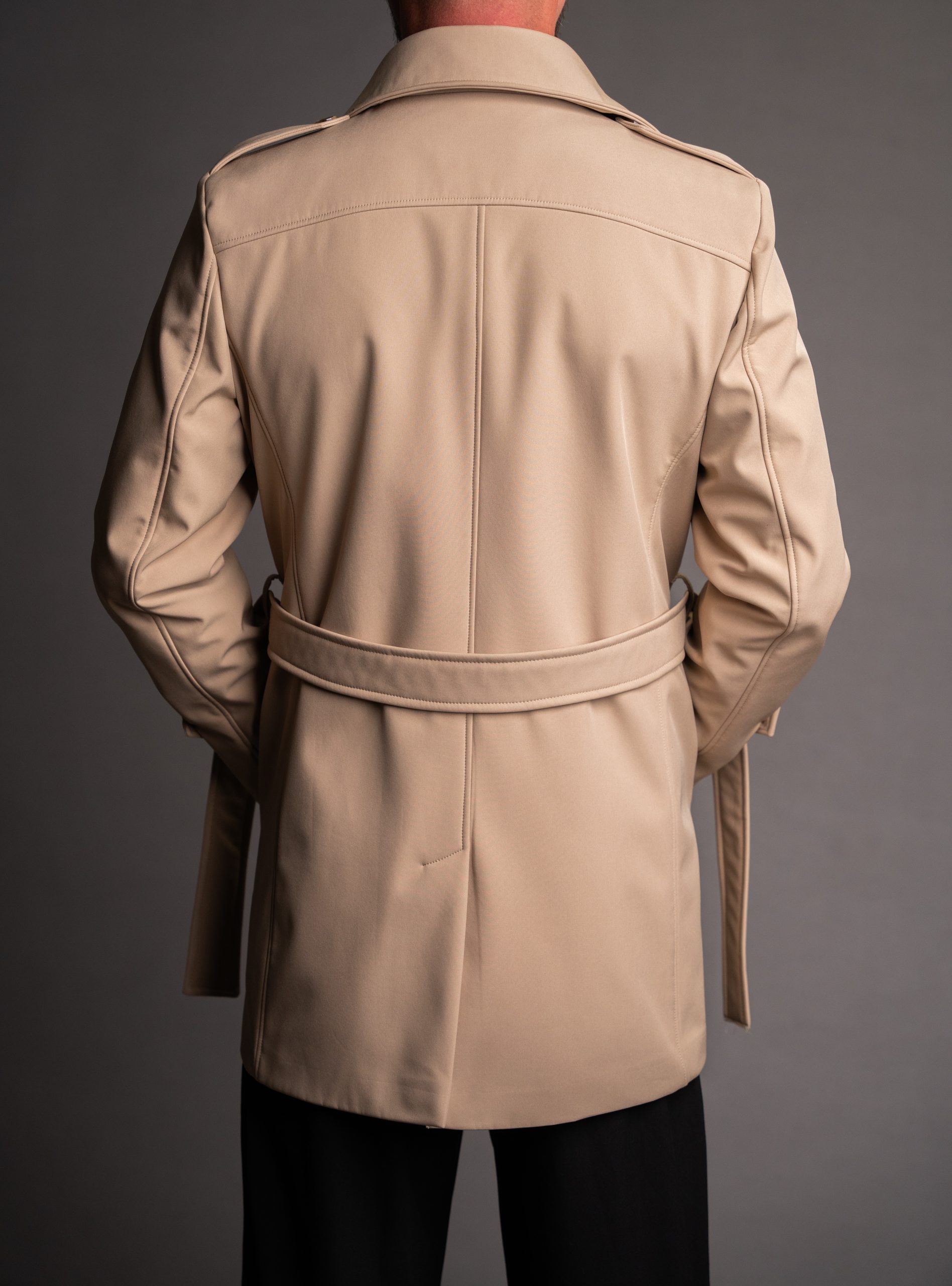 2 in 1 Geaca tip Trench bej impermeabil barbati toamna iarna