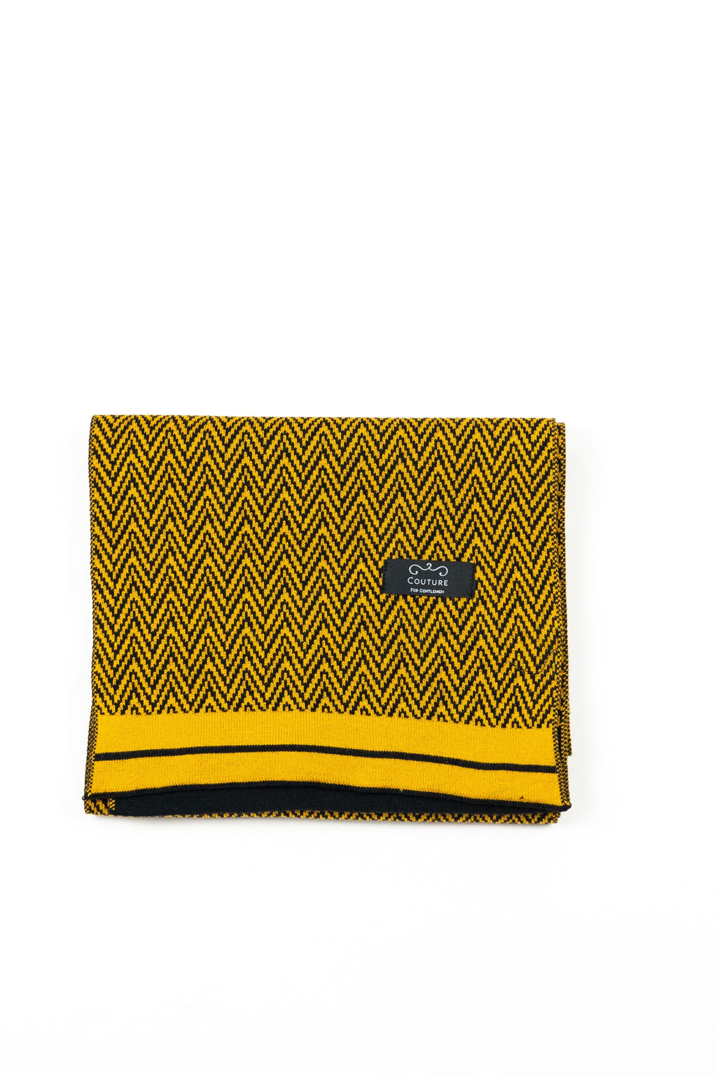 (product) Fular barbati mix bumbac Mustariu FL001