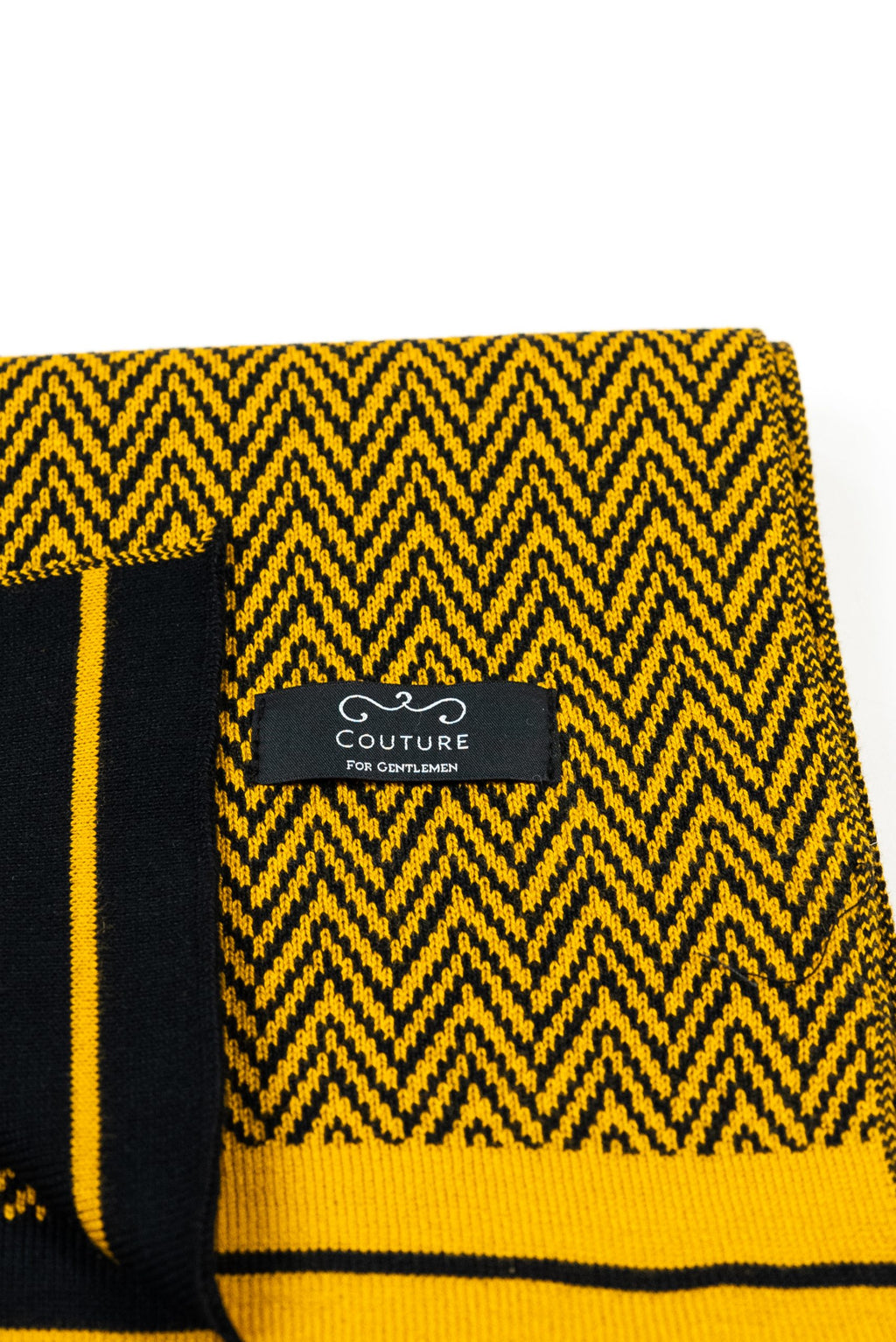 (product) Fular barbati mix bumbac Mustariu FL001