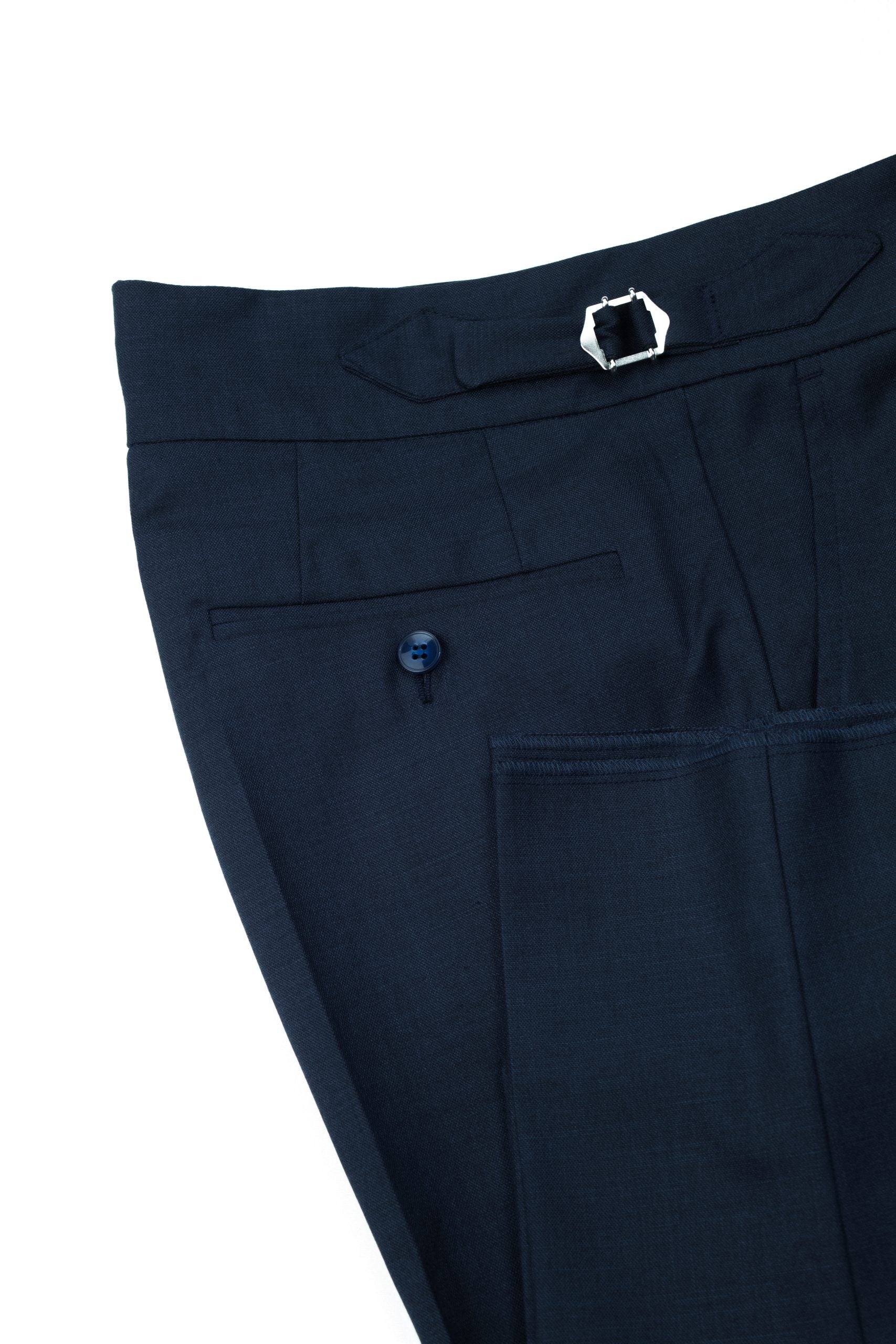 pantaloni stil italian navy texturat