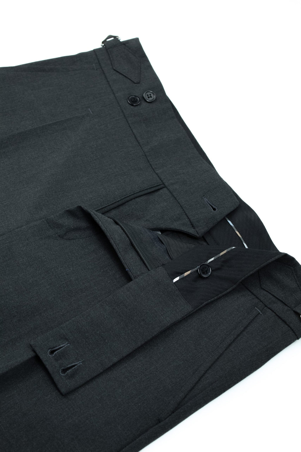 Italian Style Anthracite Gray Gurkha Pants CFGK012