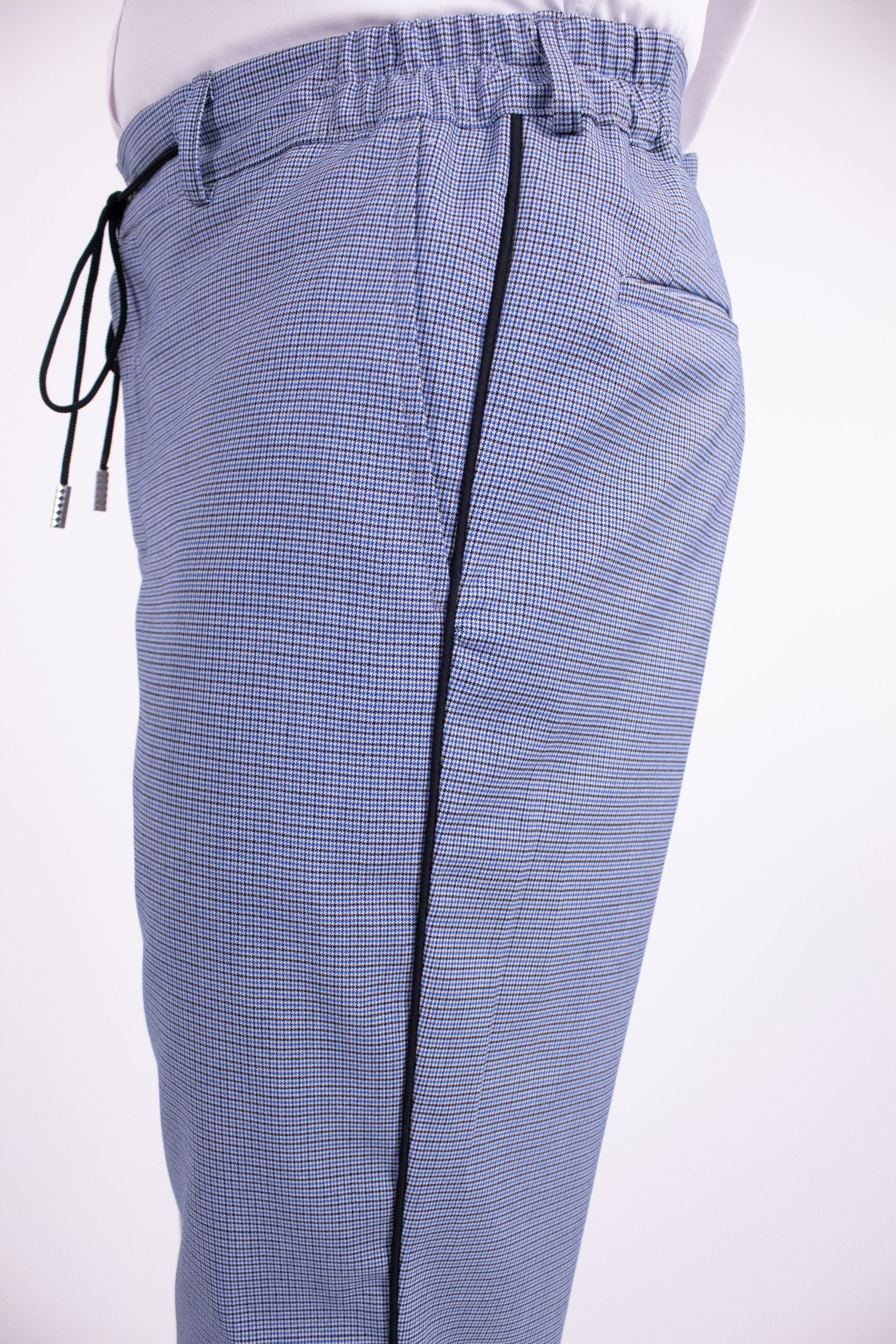 Pantaloni chino texturi albastre confort fit, Cfgpc002