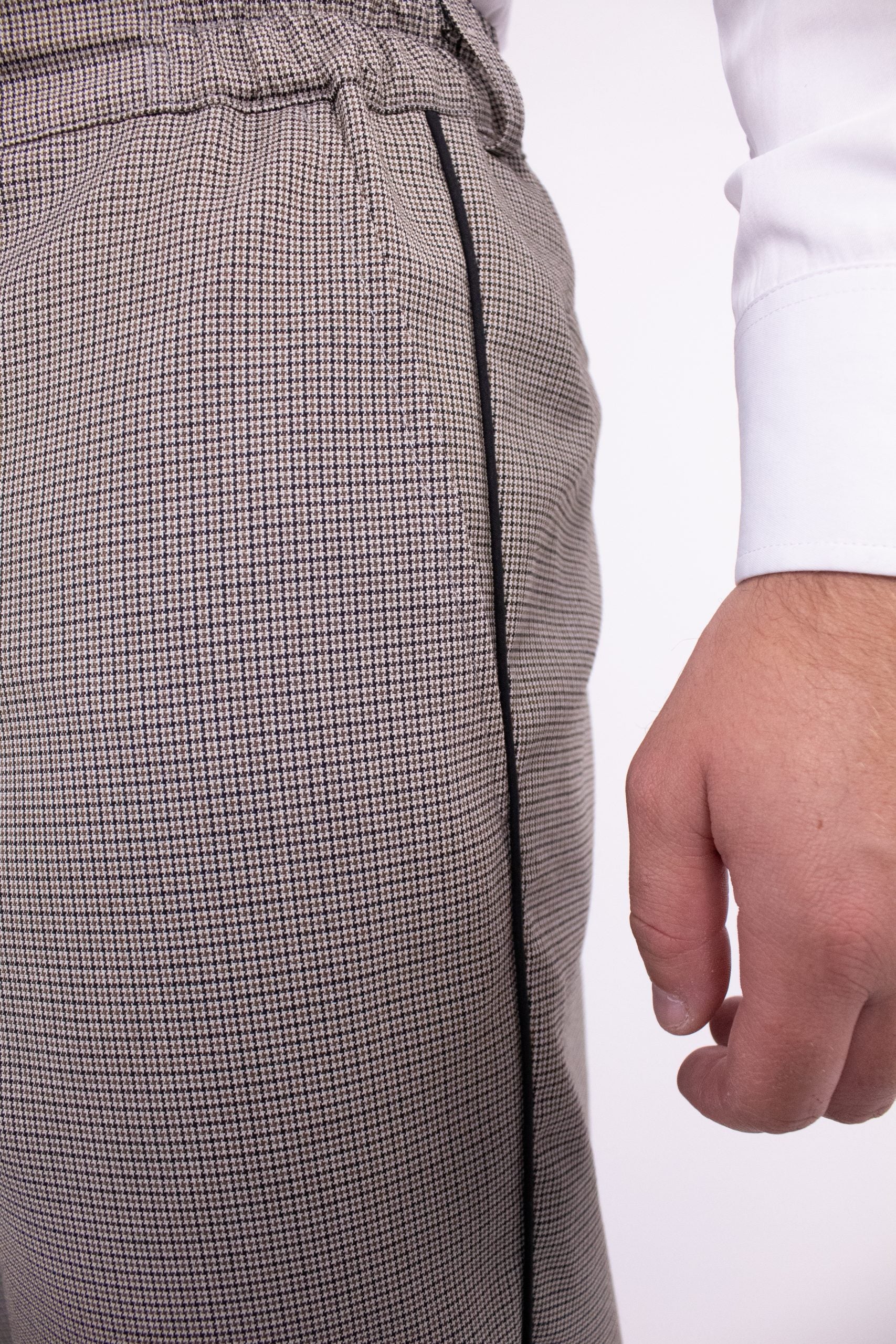 Pantaloni chino bej nisip confort fit, Cfgpc001