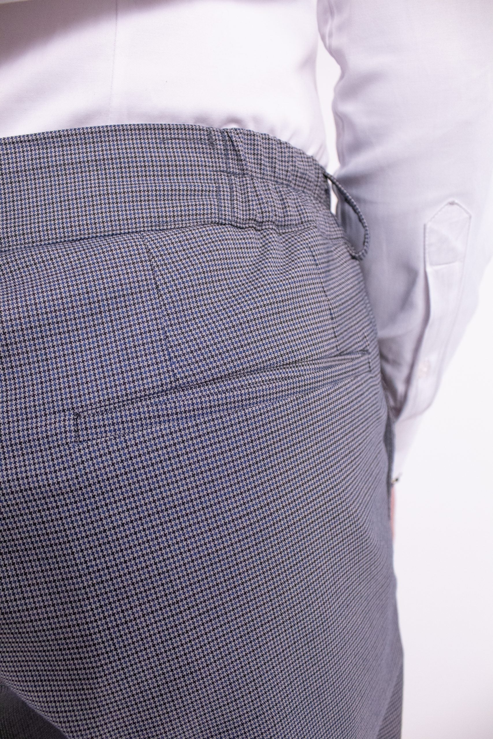 Pantaloni chino gri inchis texturi confort fit, Cfgpc003