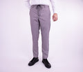 Pantaloni chino texturi mov inchis