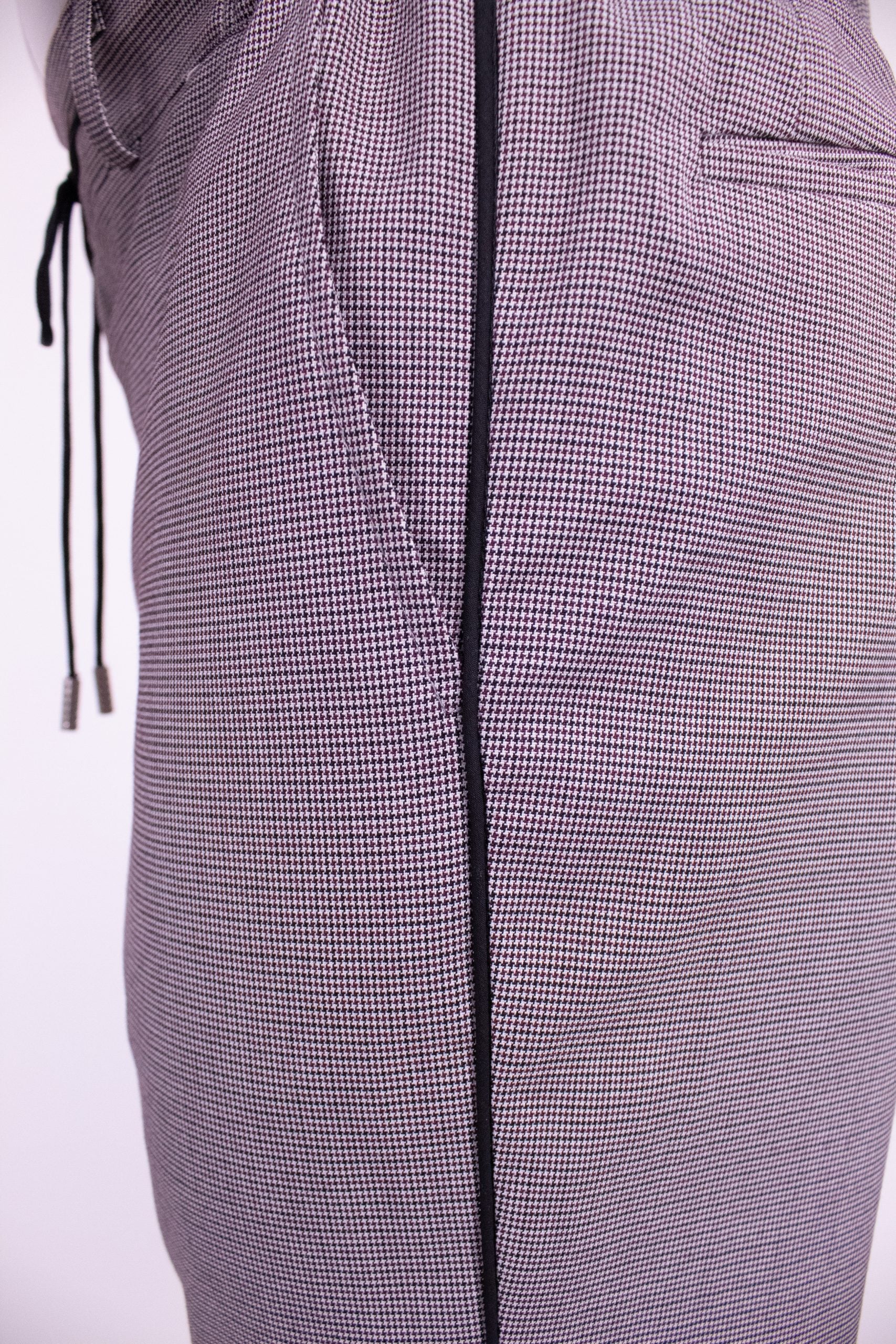 Pantaloni chino texturi mov inchis, Cfgpc004