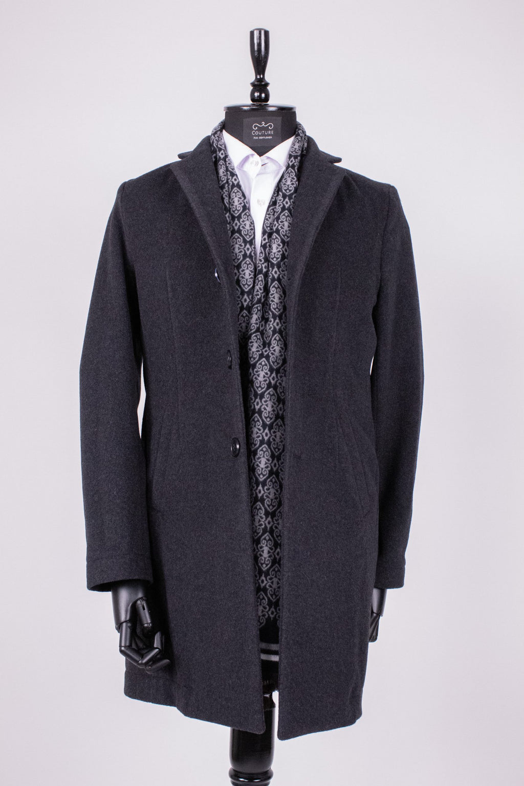 Pardesiu barbati gri antracit, PAR006