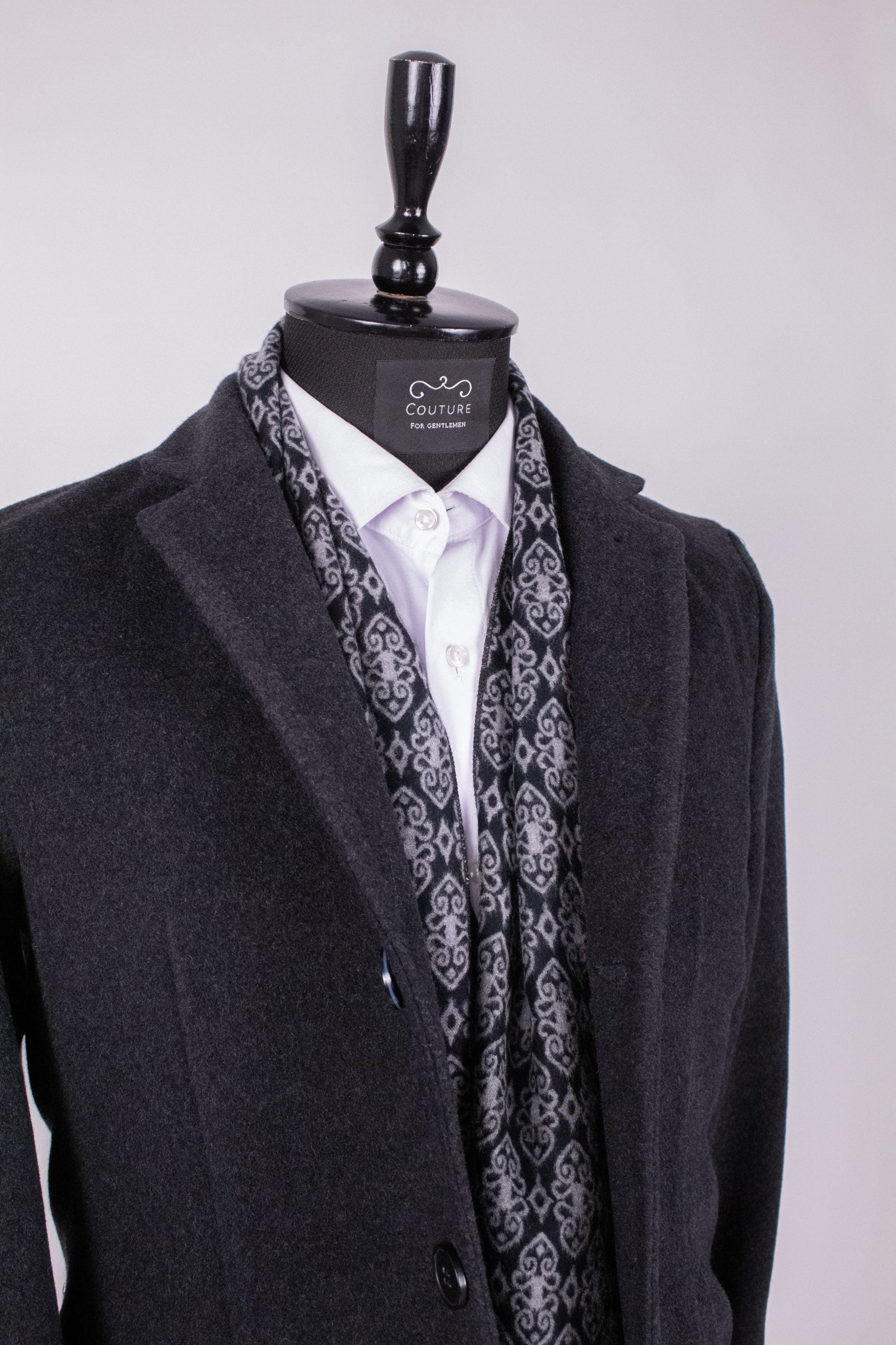 Pardesiu barbati gri antracit, PAR006