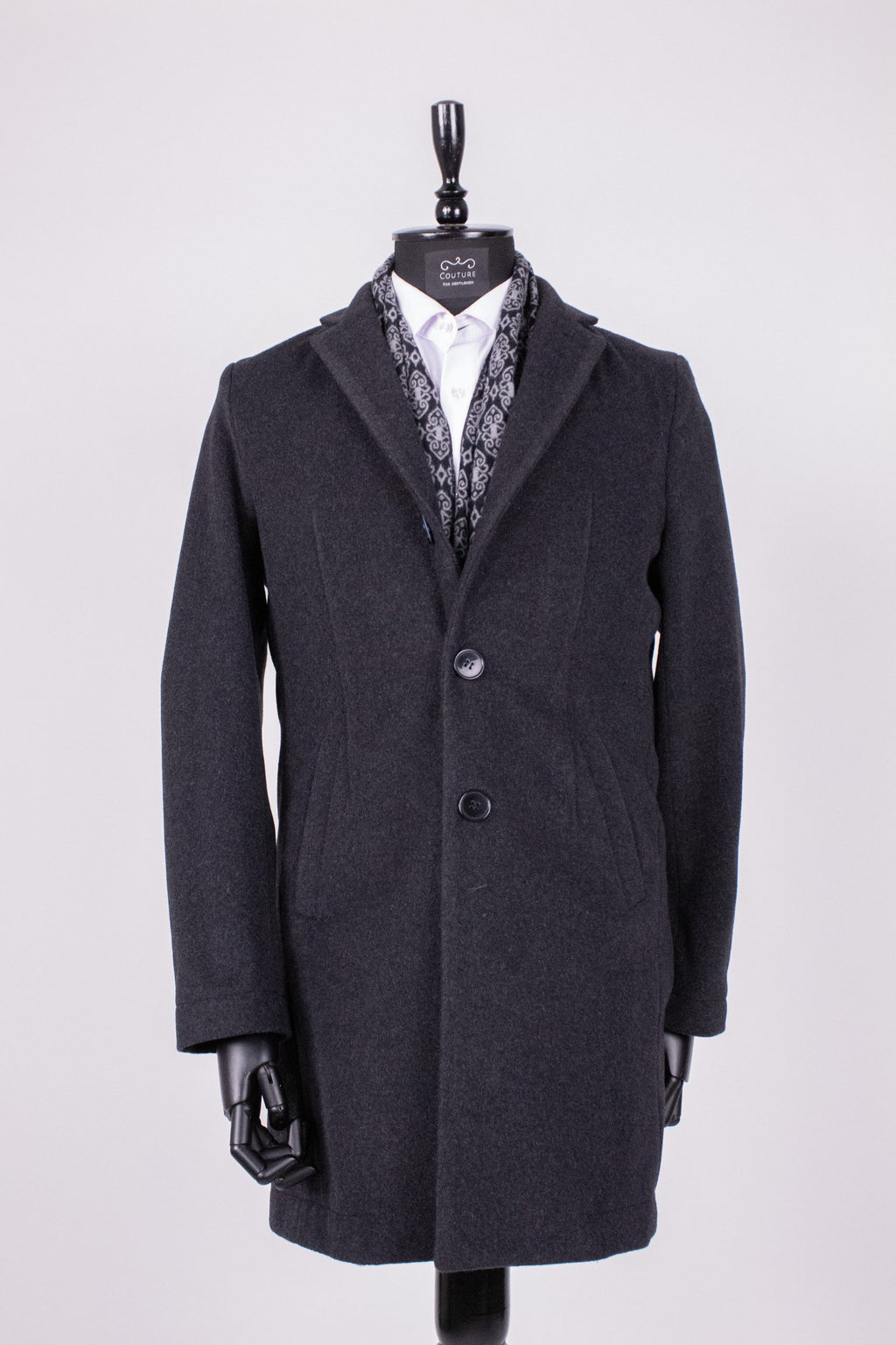 Pardesiu barbati gri antracit, PAR006