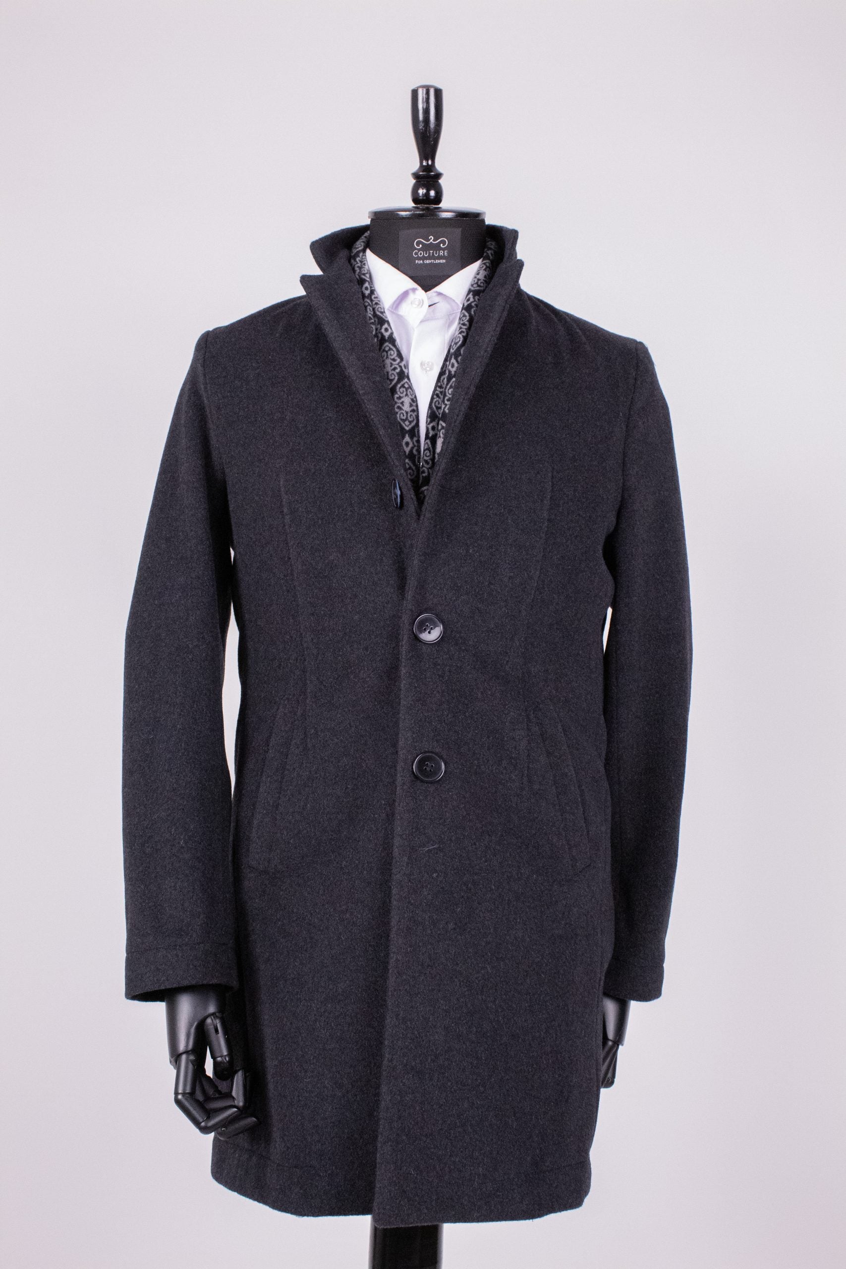 Pardesiu barbati gri antracit, PAR006