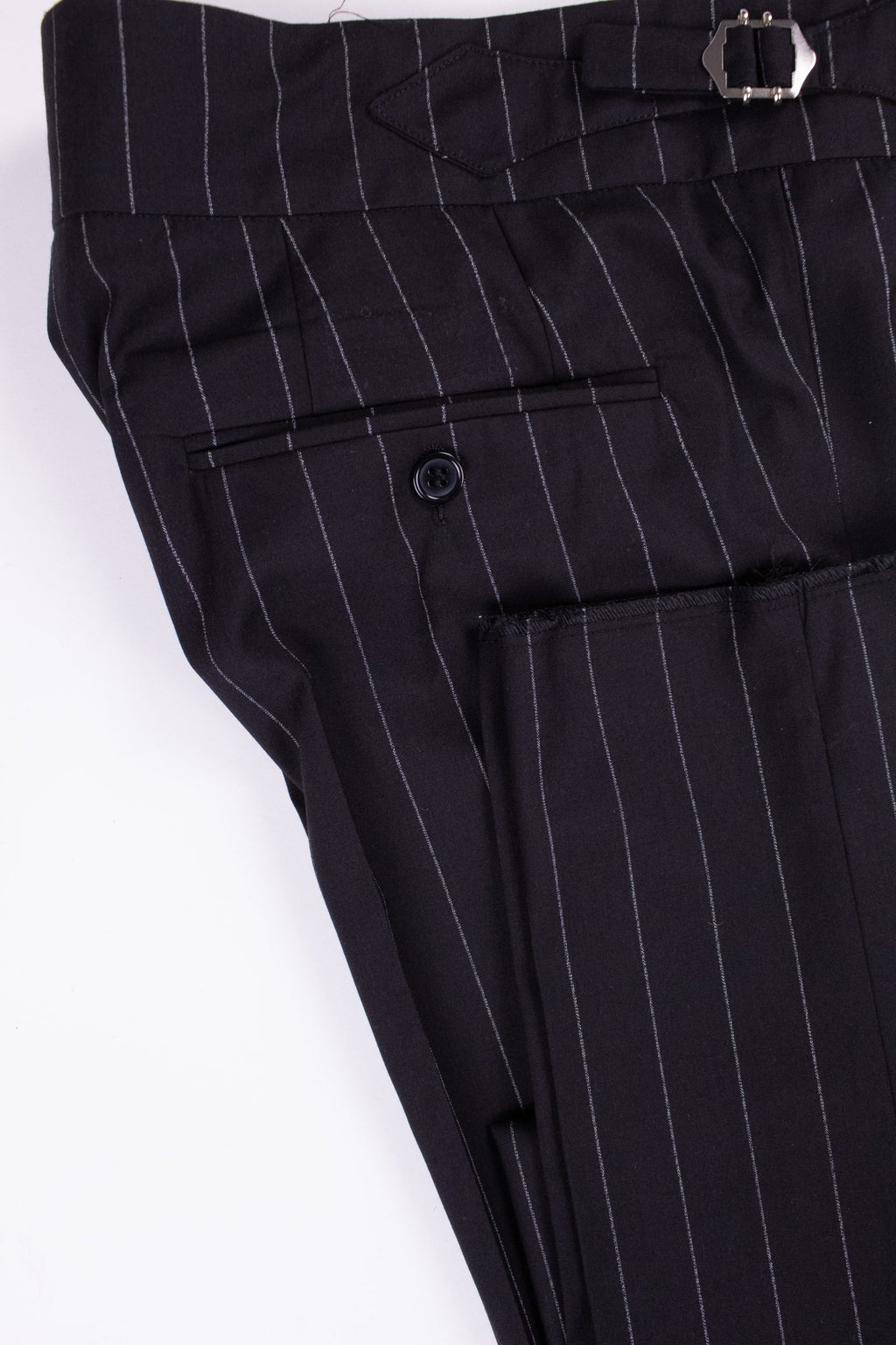 Black striped Italian style trousers CFGK019