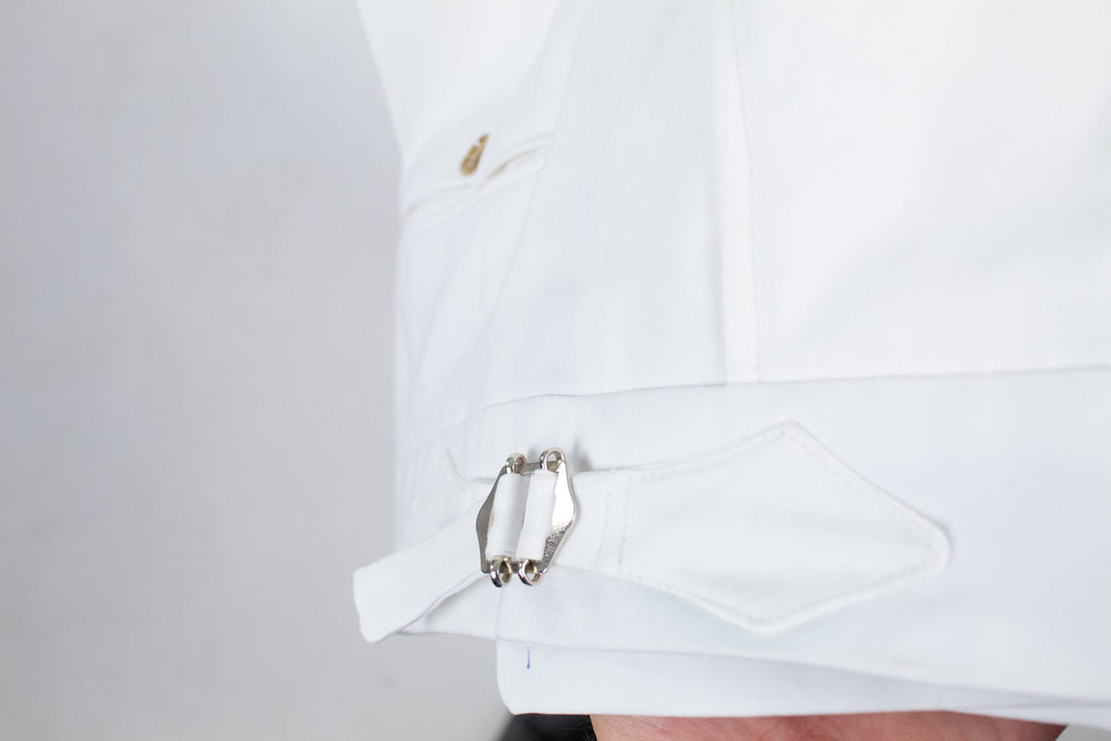 Italian Style White Gurkha Pants CFGK020