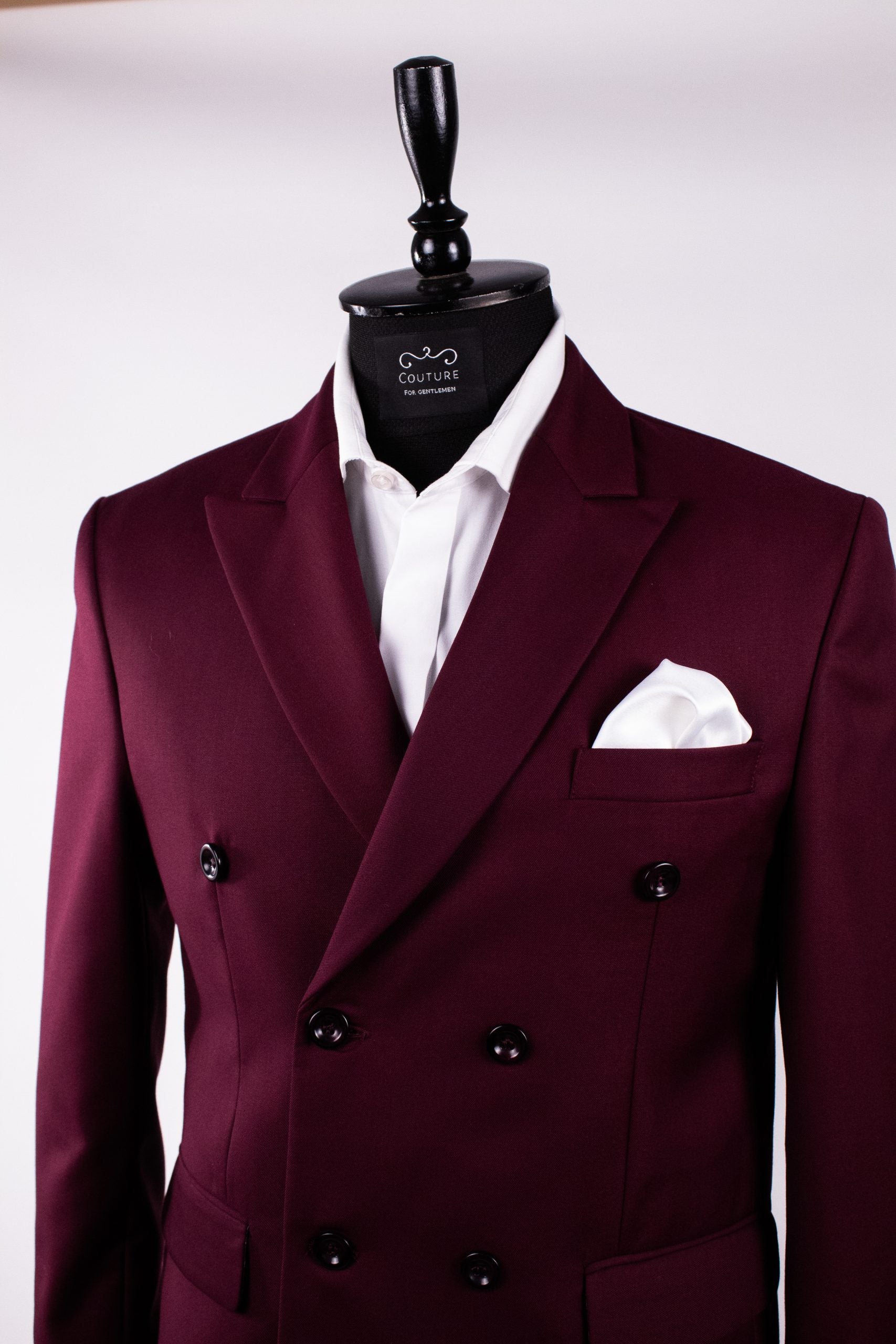Costum Barbati Bordo Doua Randuri de nasturi Tailored Fit Cfg328