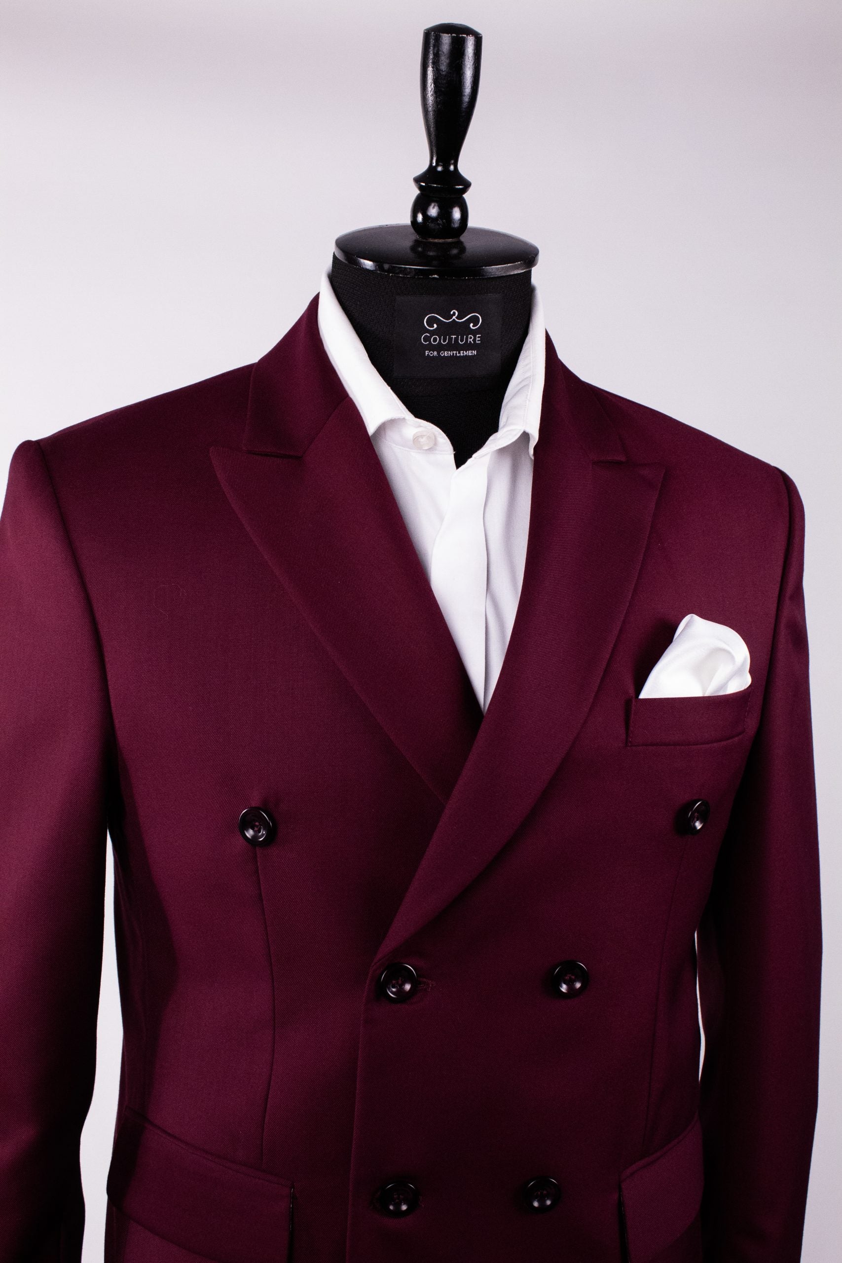 Costum Barbati Bordo Doua Randuri de nasturi Tailored Fit Cfg328