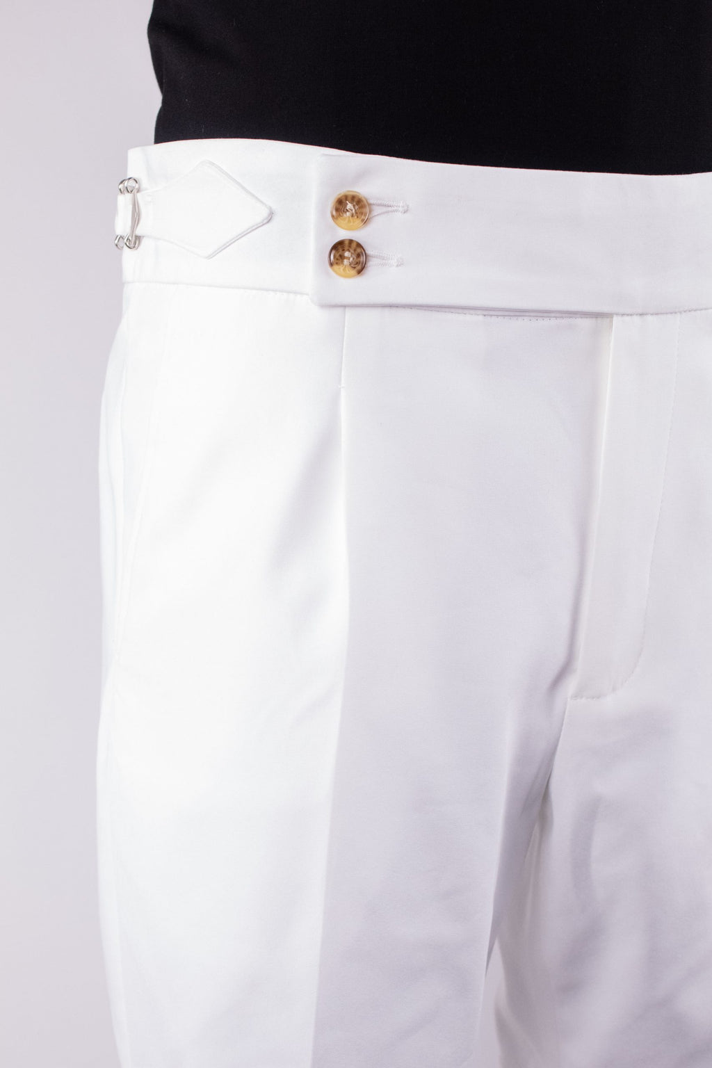 White Gurkha Italian Style Shorts CFGKS001