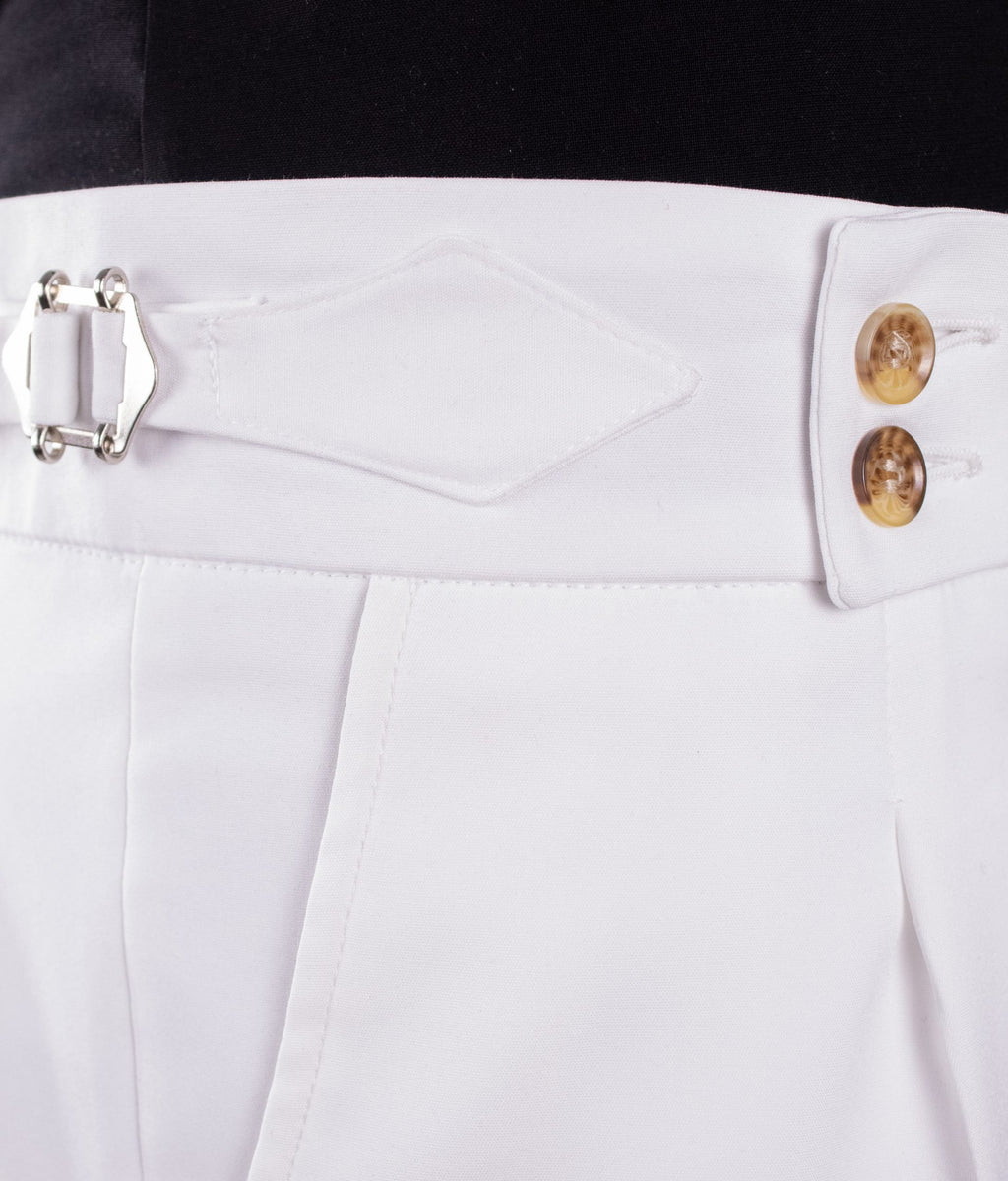 White Gurkha Italian Style Shorts CFGKS001