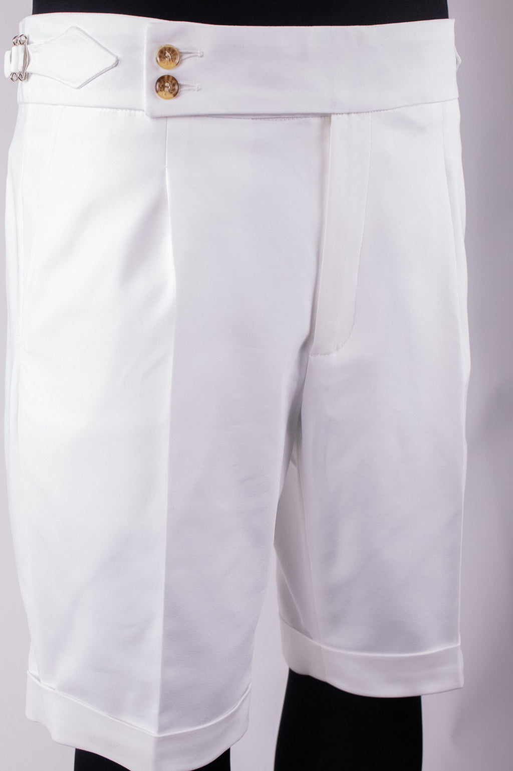 White Gurkha Italian Style Shorts CFGKS001